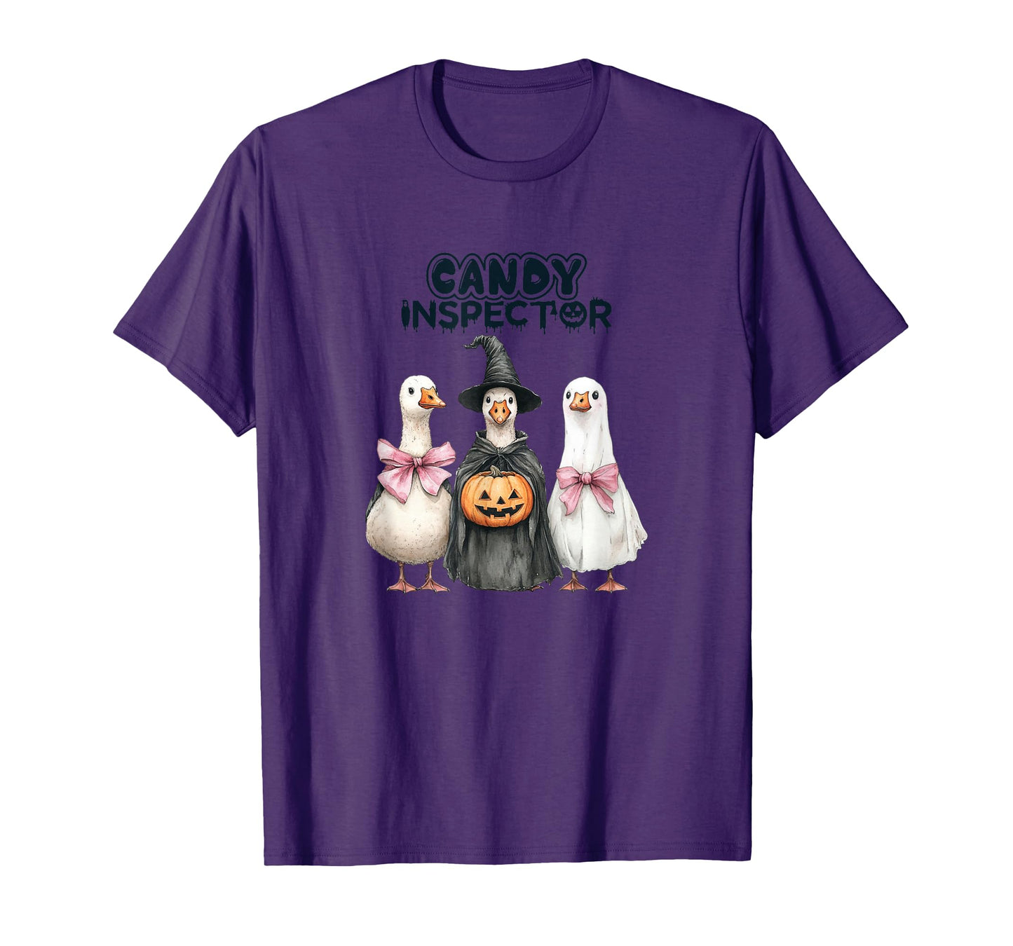 Funny Halloween Goose, Witch Ghost Cute Pet Costume T-Shirt