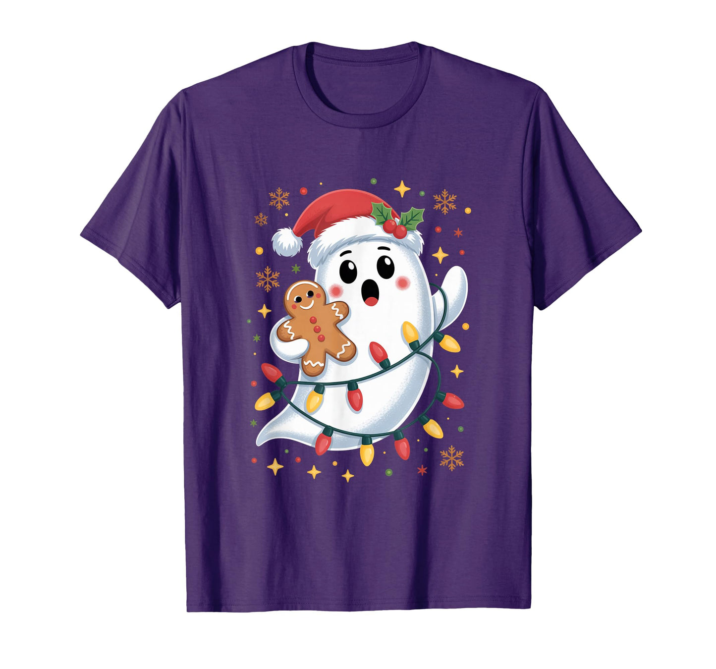 Ghost Christmas Santa Spooky Christmas T-Shirt