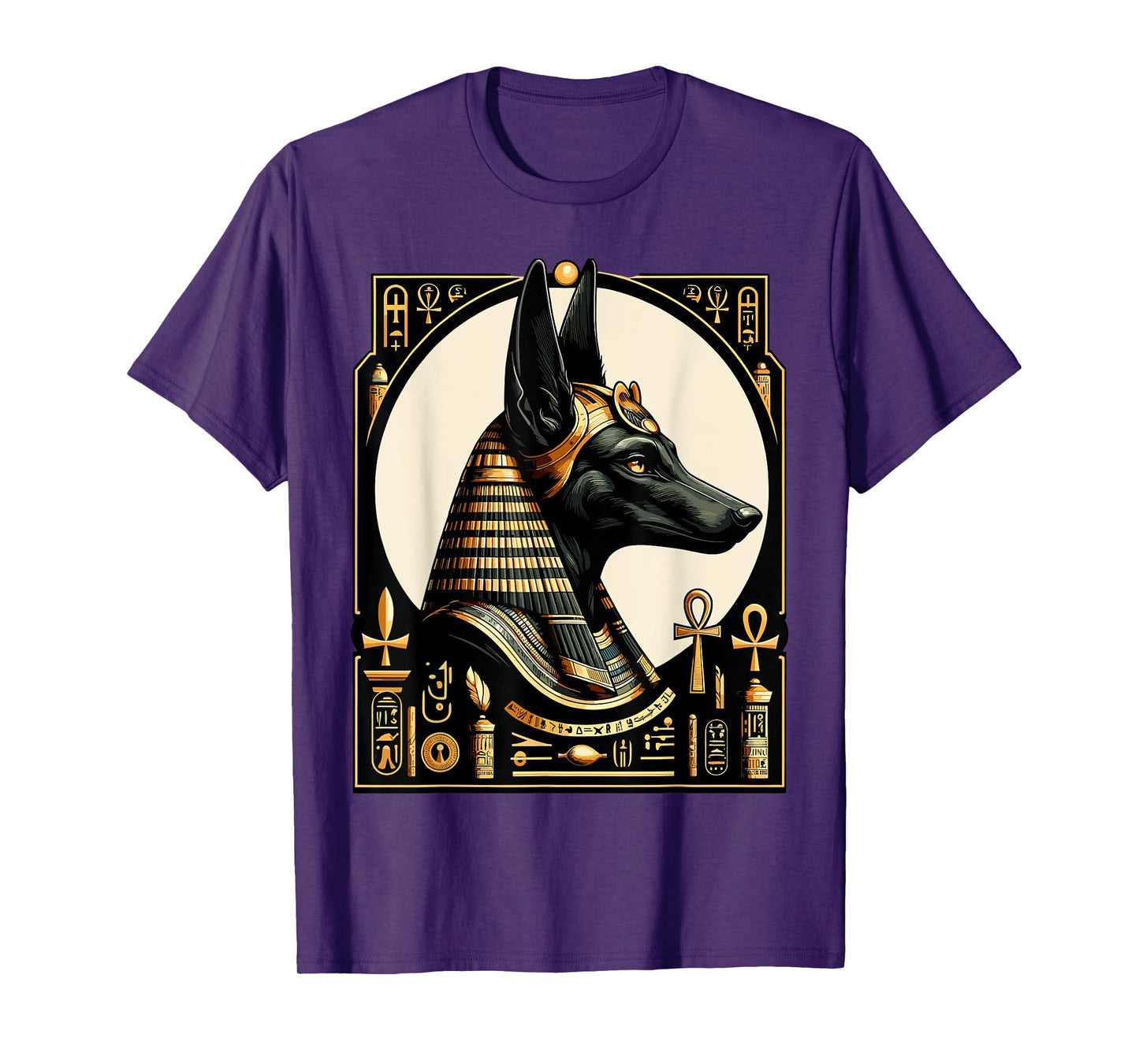 Streetwear 80s 90s Egypt retro Egyptian God Anubis T-Shirt