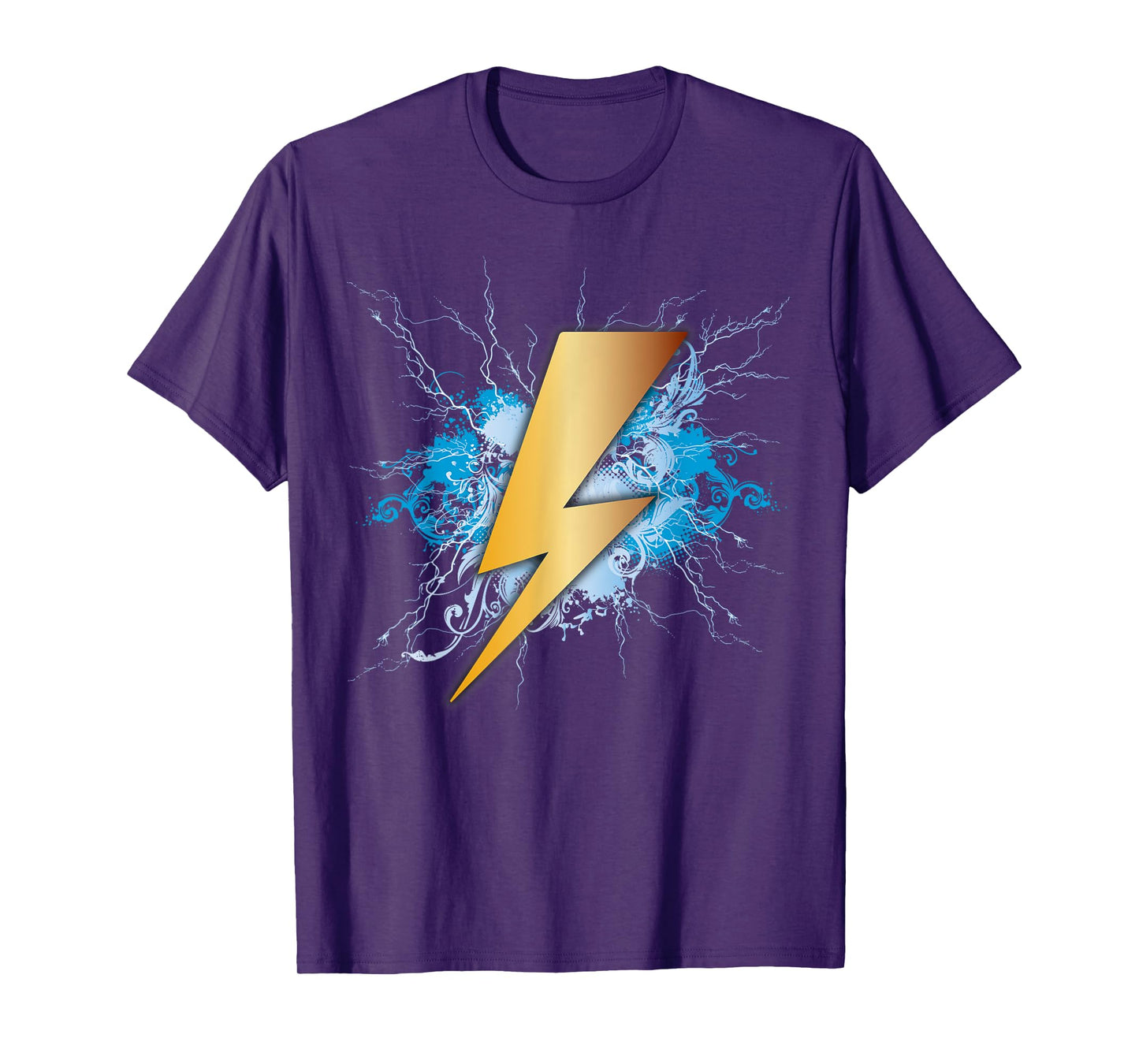 Lighting Bolt Blue Thunderbolt Electrical Storm T-Shirt