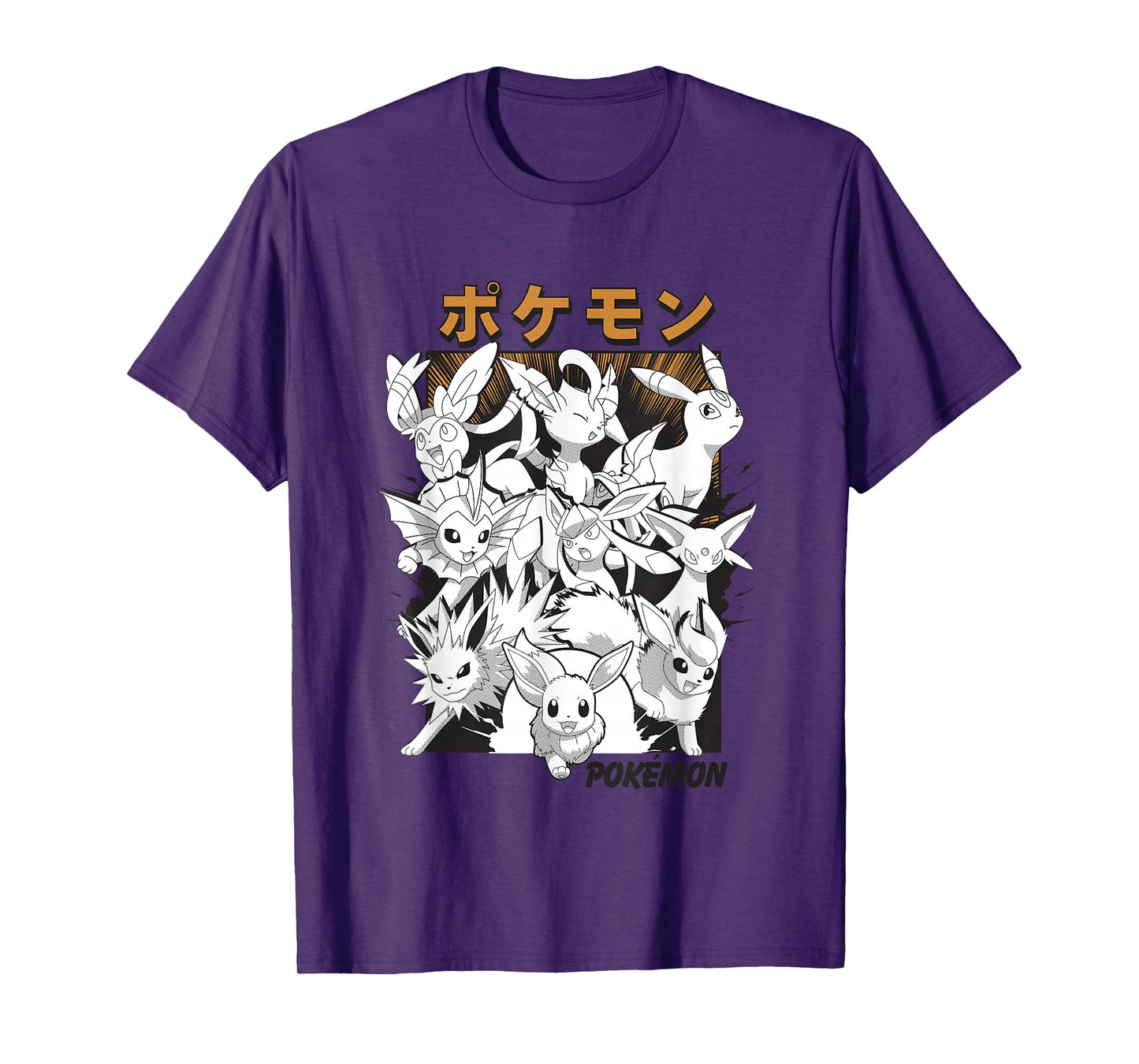 Pokémon Eevee & Eeveelutions Epic Mashup Vintage Poster T-Shirt