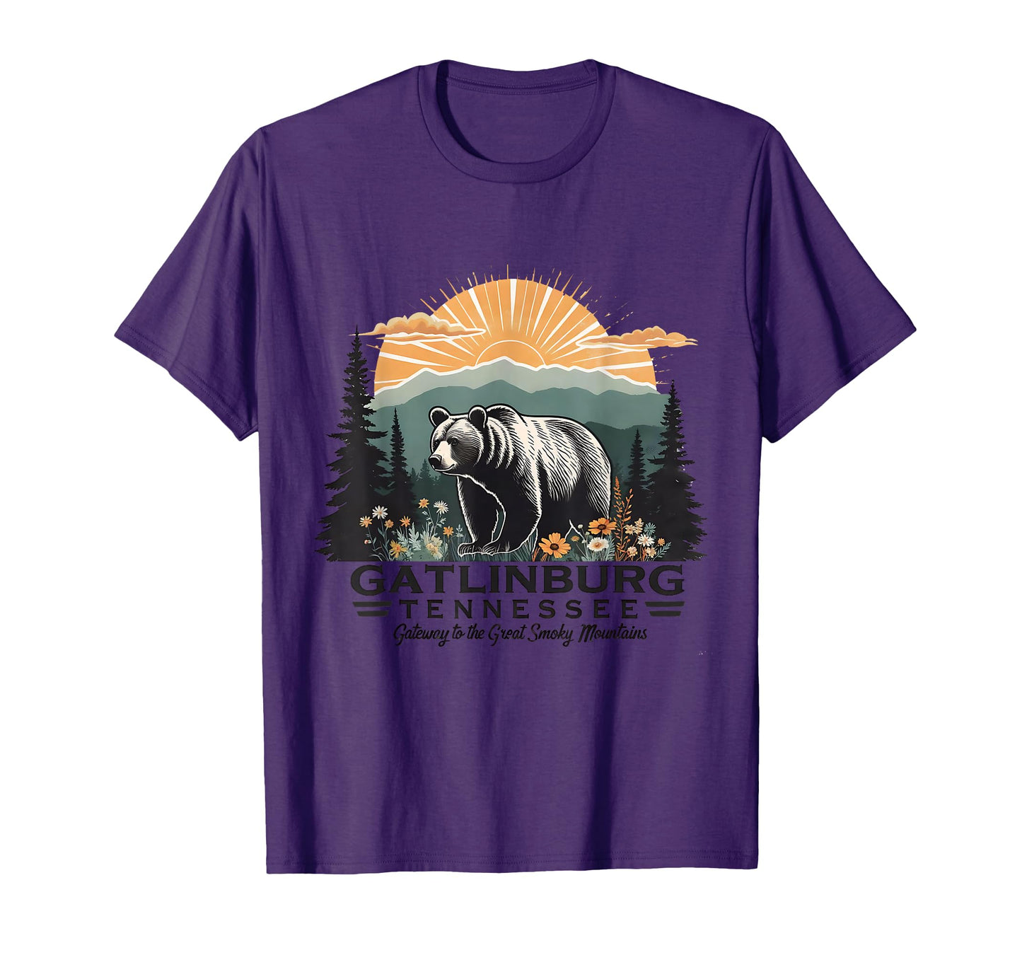 Gatlinburg Tennessee Great Smoky Mountains Bear T-Shirt