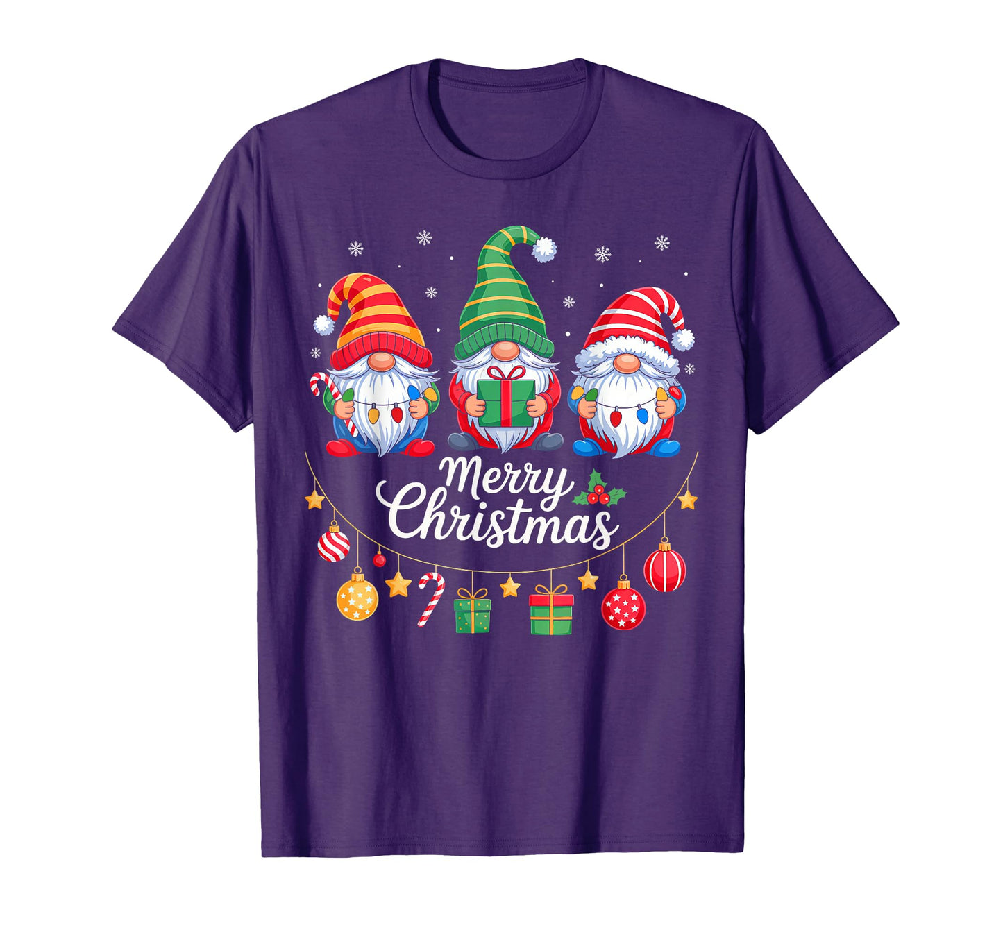 Gnomes Merry Christmas Matching Family Gnome Xmas Pajamas T-Shirt
