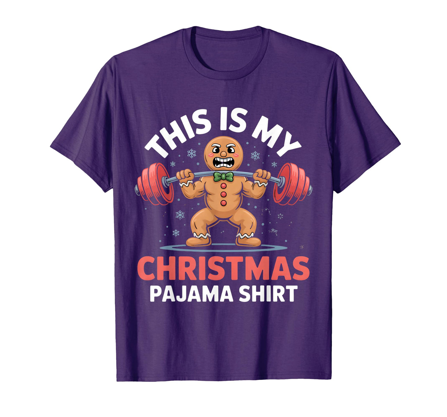 This is My Christmas Pajama Shirt Weightlifting Men Women T-Shirt