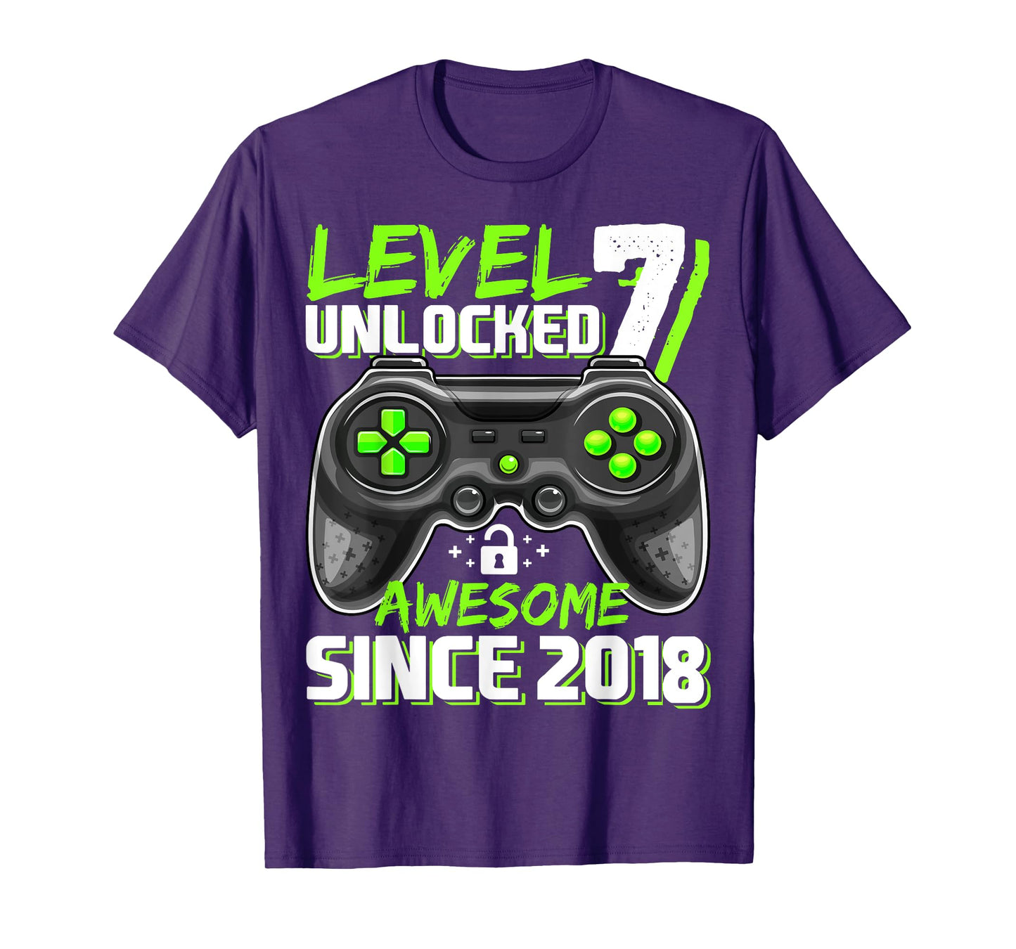 7th Birthday Boy Level 7 Gamer 7 Year Video Game Party T-Shirt