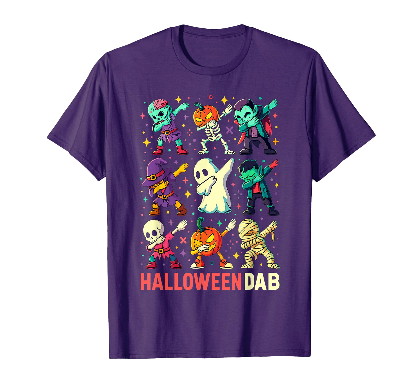 Spooky Dabbing Monsters Crew Dab Dance Fun T-Shirt