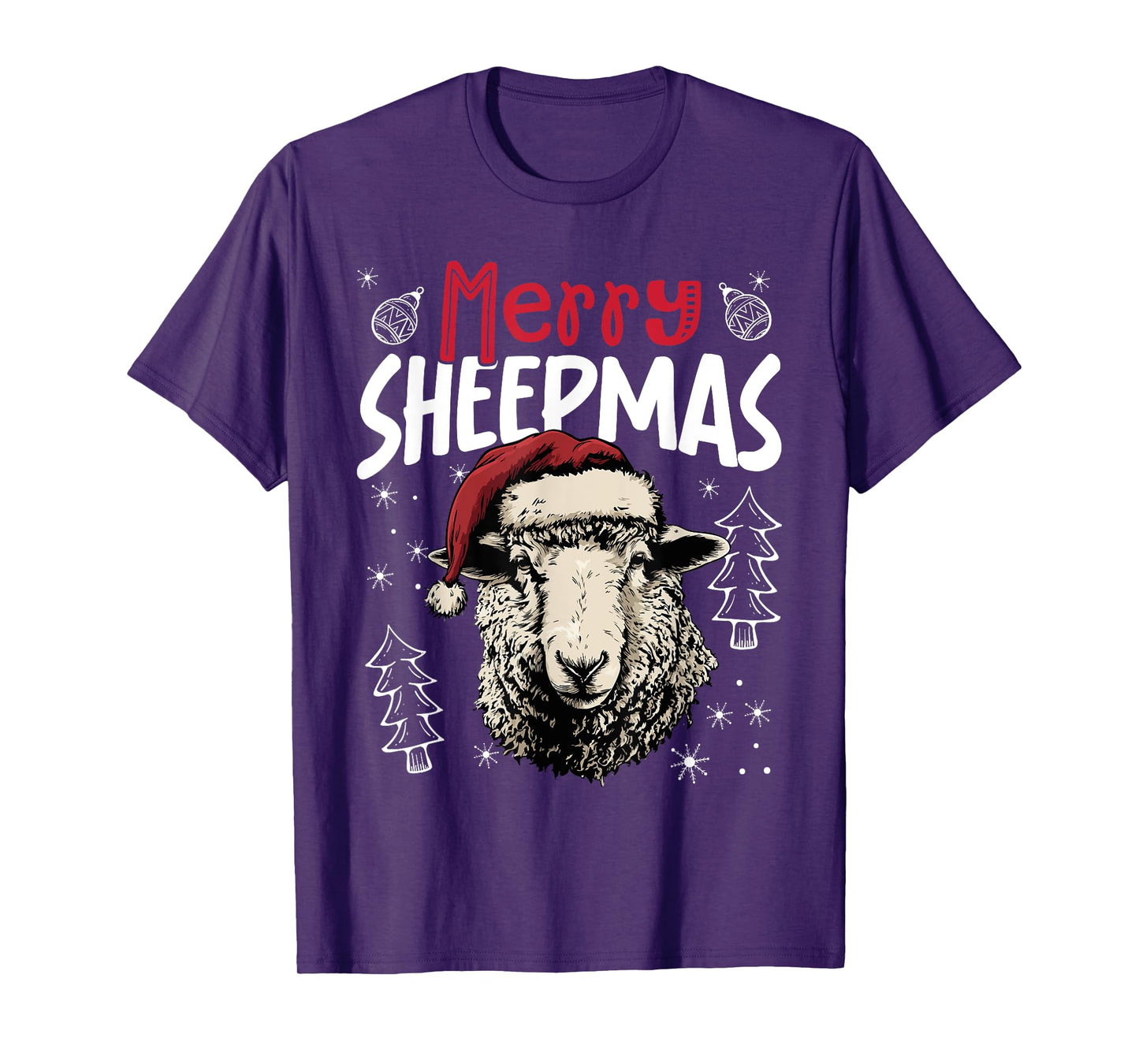 Merry Sheepmas Funny Christmas Sheep T-Shirt