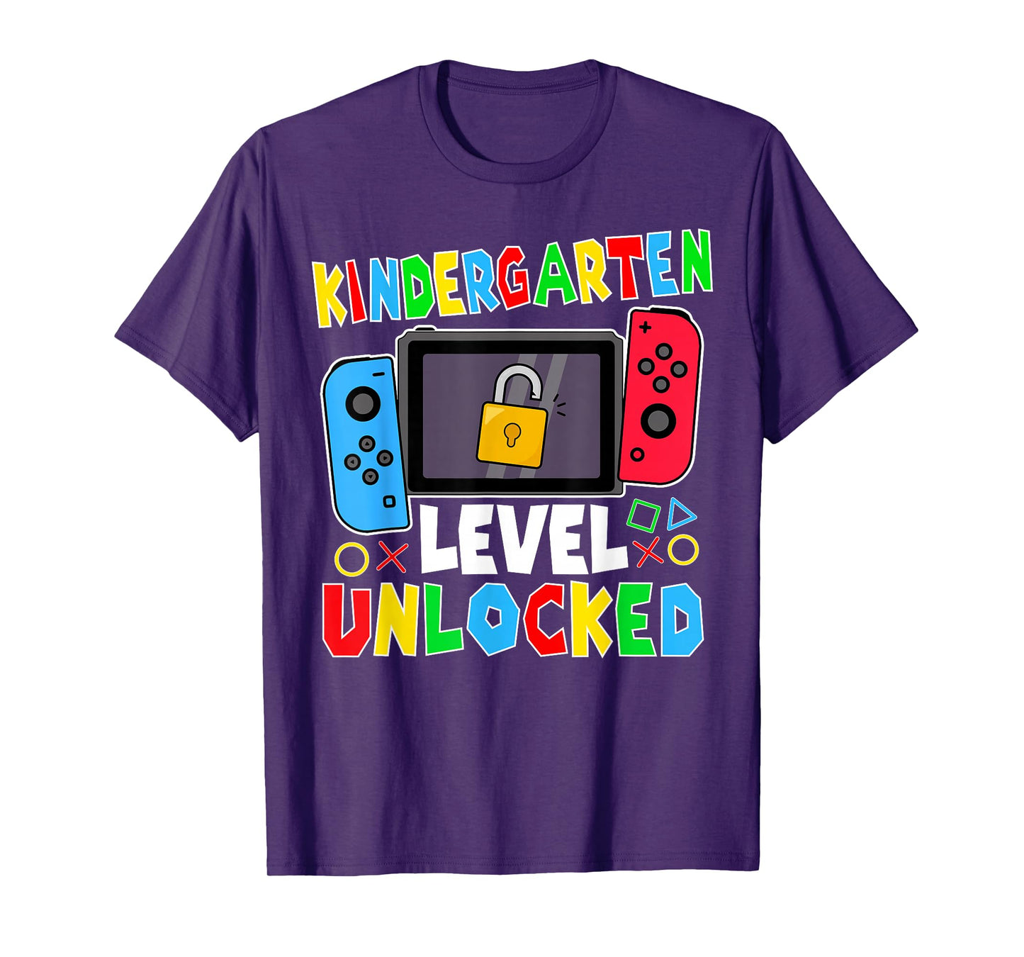 kindergarten Level Unlocked Gamer Back to School Boy T-Shirt