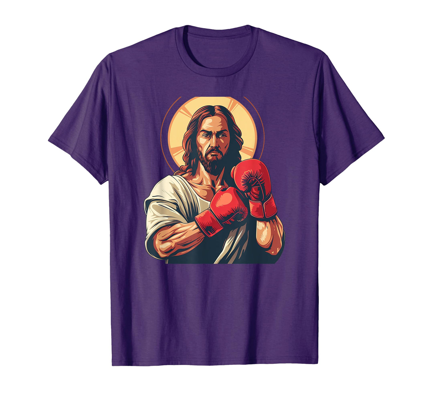 Pretty Jesus with boxing Gloves for Religious and Sports Fan T-Shirt