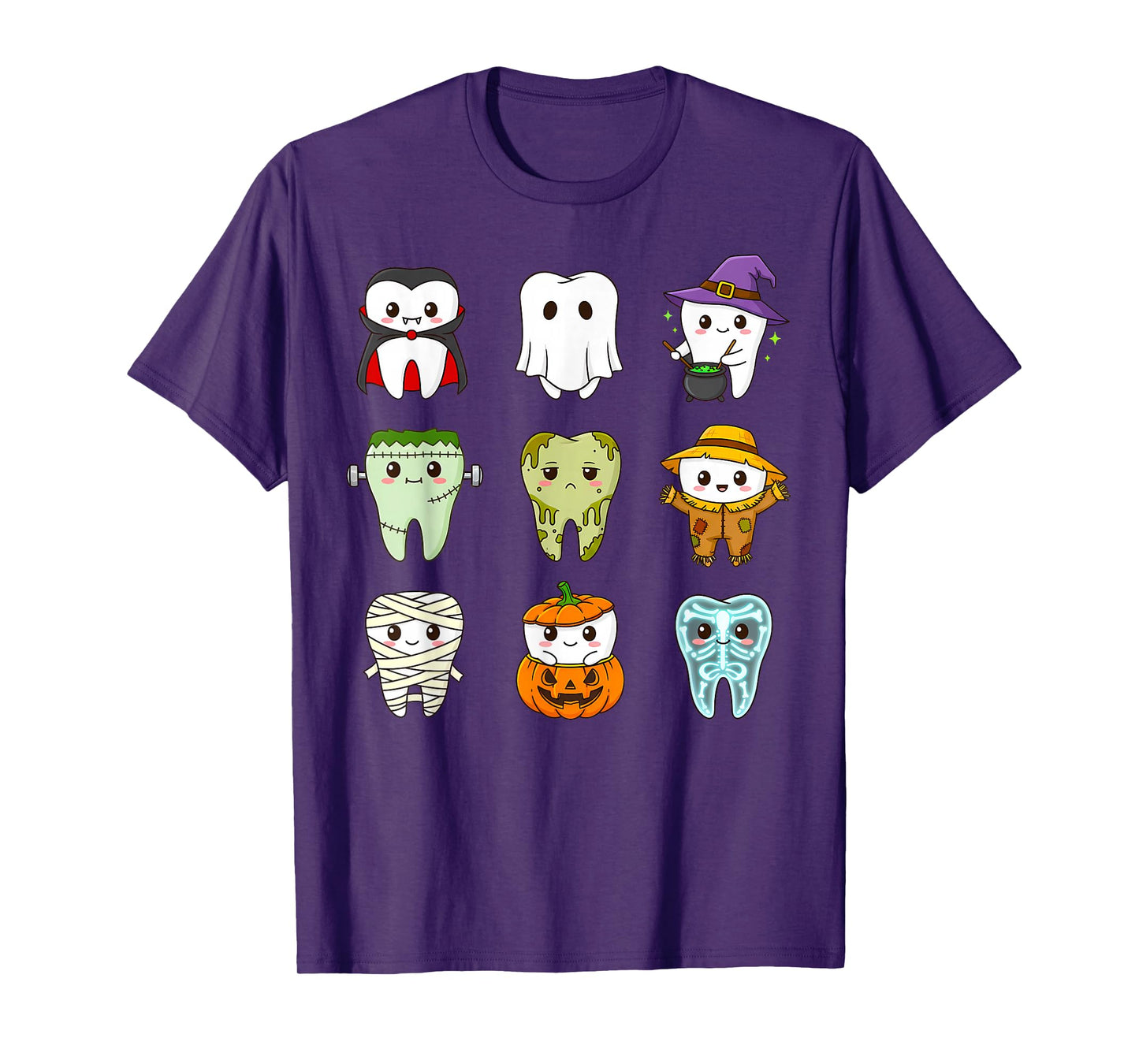 Cute Tooth Squad Halloween Dentist Costume Dental Kids Teeth T-Shirt