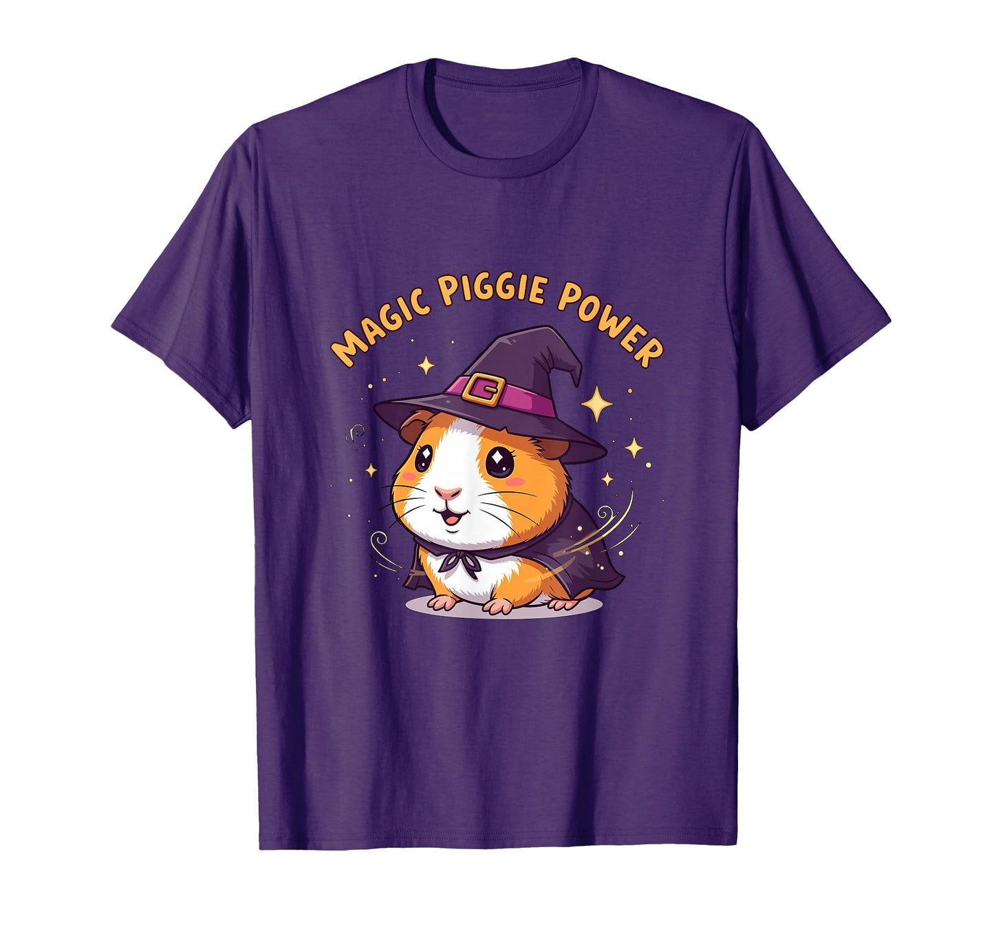 Funny Magic Piggie Power Guinea Pig Witch Halloween T-Shirt