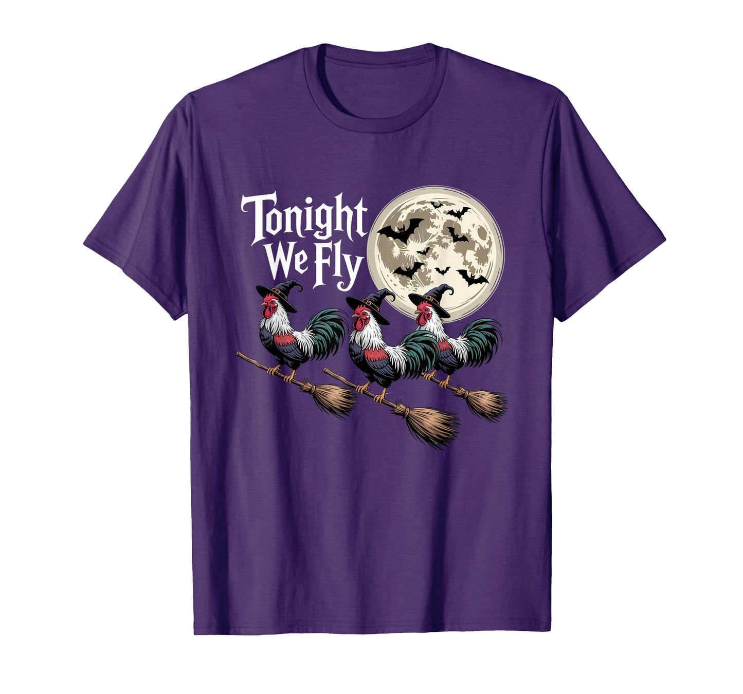 Tonight We Fly Funny Chicken Halloween Costume Spooky Season T-Shirt