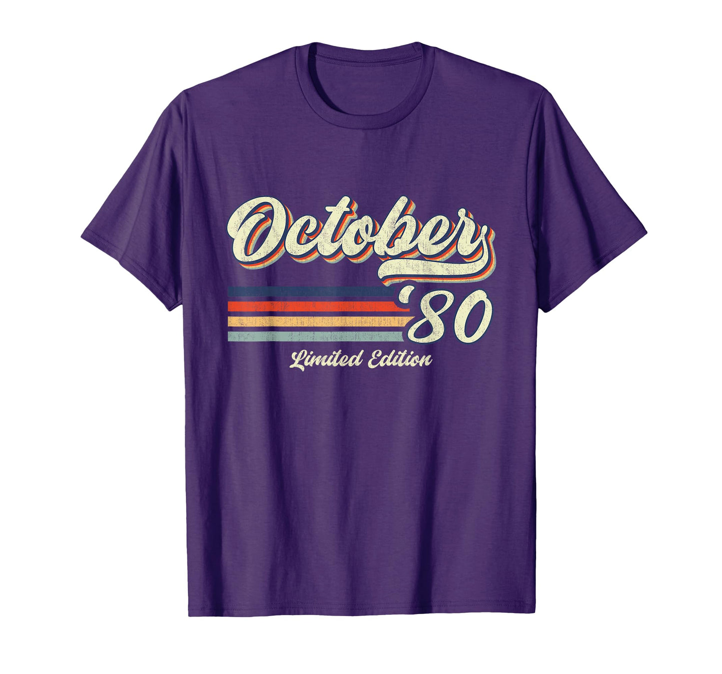 October 1980 Limited Edition 45th Birthday 45 Year Old Gifts T-Shirt