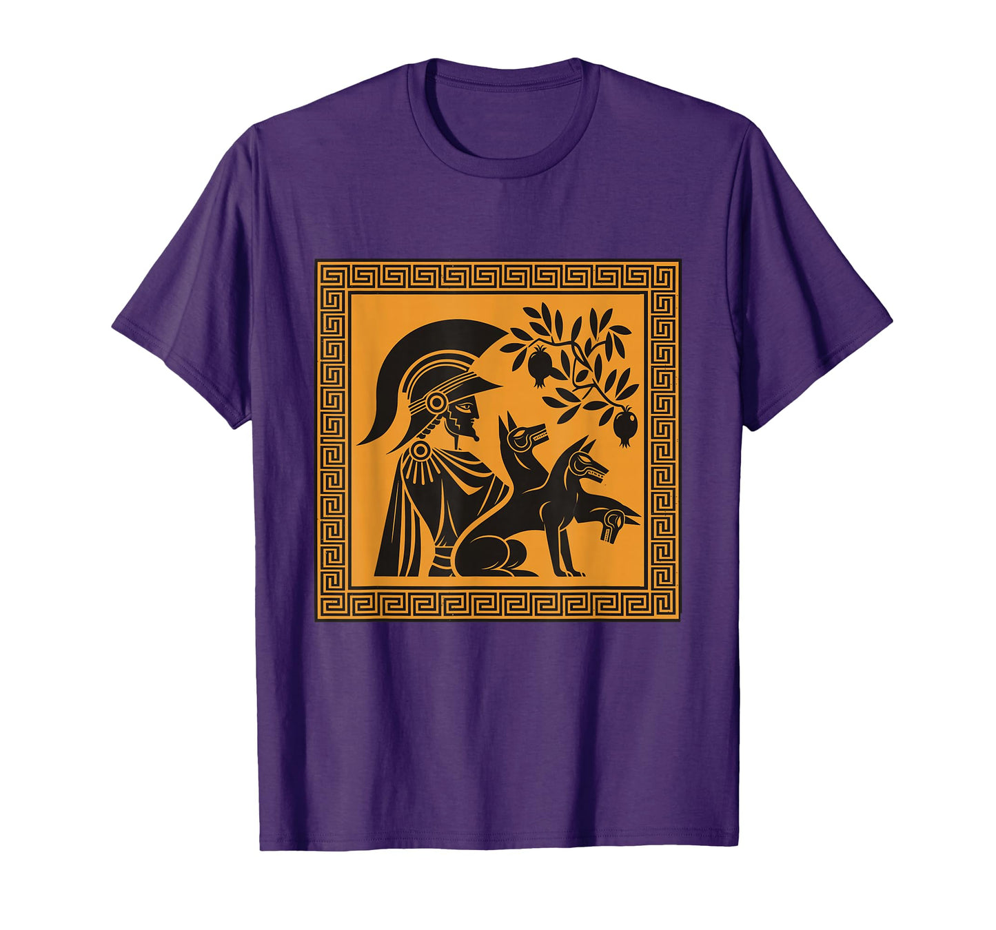Hades God Cerberus Dogs Greek Mythology Ancient Greece Art T-Shirt