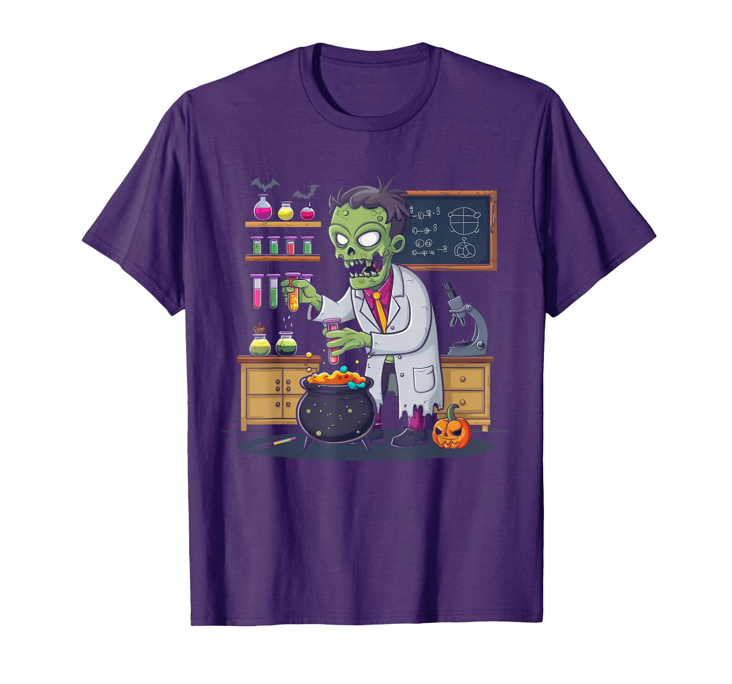 Science Teacher Halloween Shirt Zombie Chemistry Scientist T-Shirt