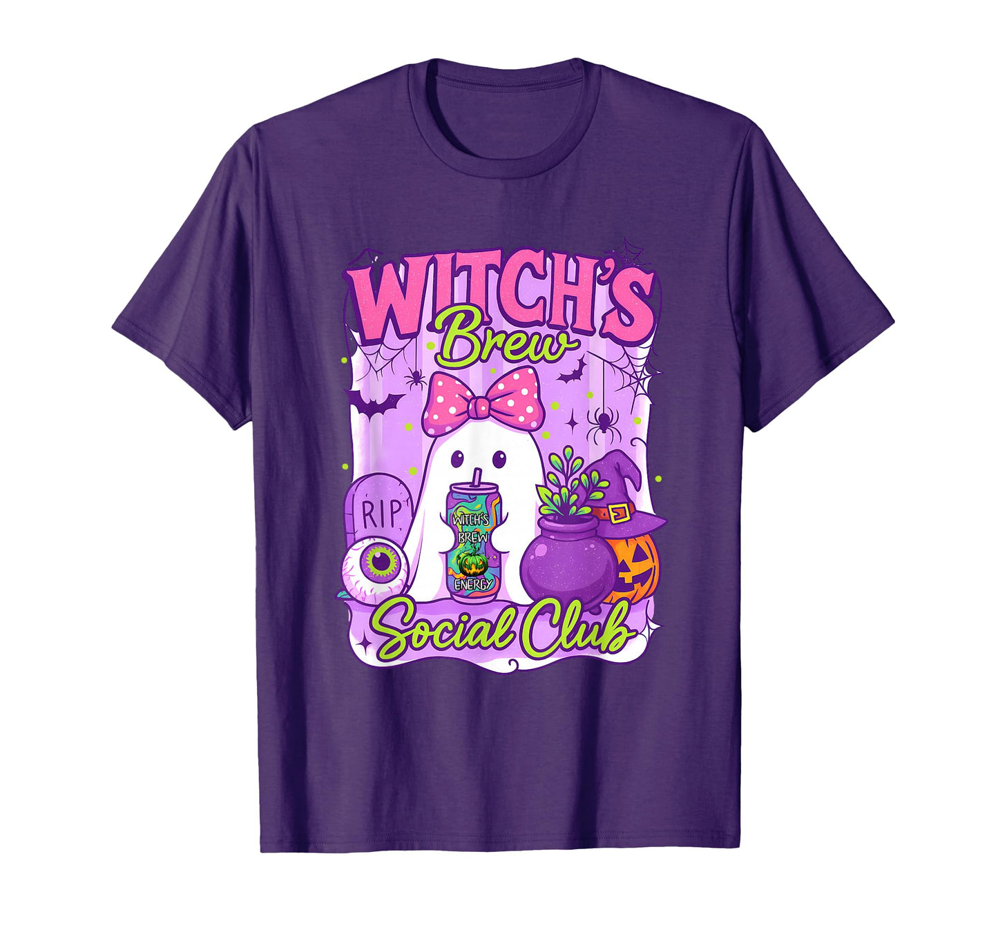 Cute Soda Can Energy Drink, Witch's Brew Social Club T-Shirt