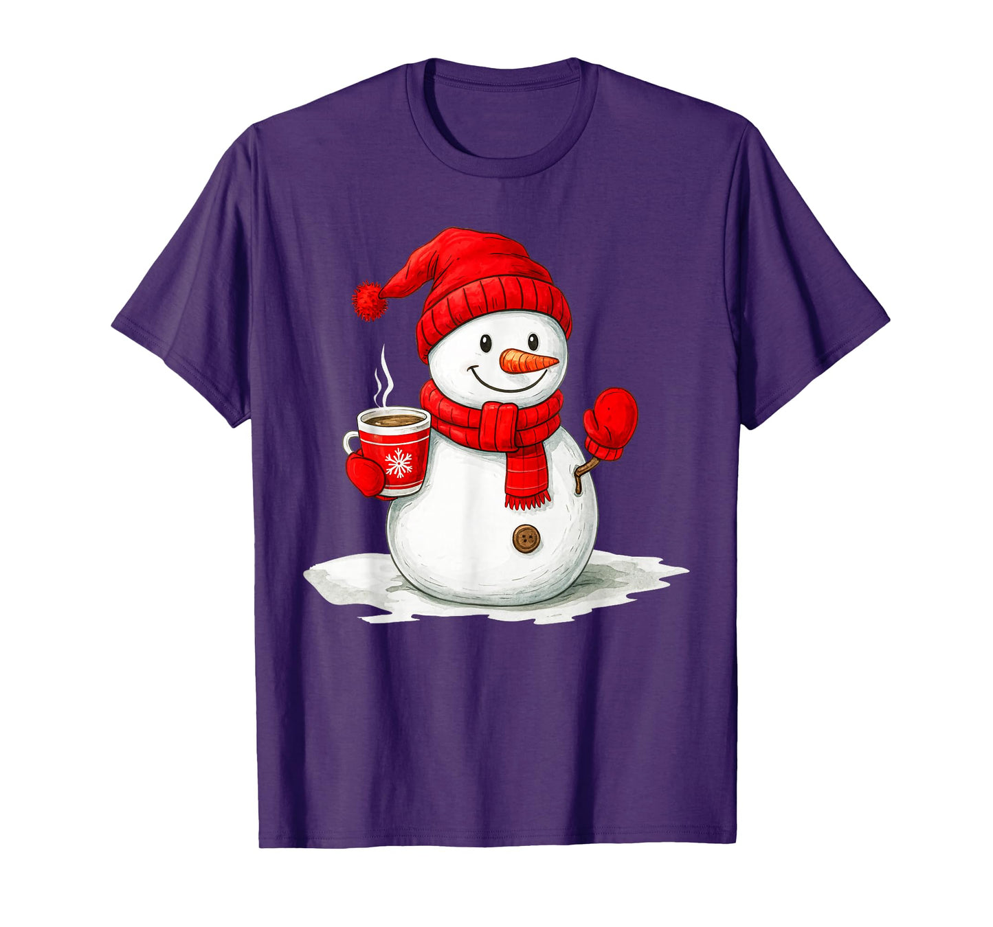 Snowman Family Christmas Matching Costume Men Women Kids T-Shirt