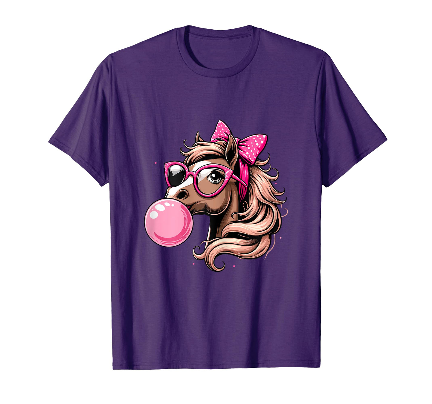 Horse Bubblegum Horse Girl Horseback T-Shirt