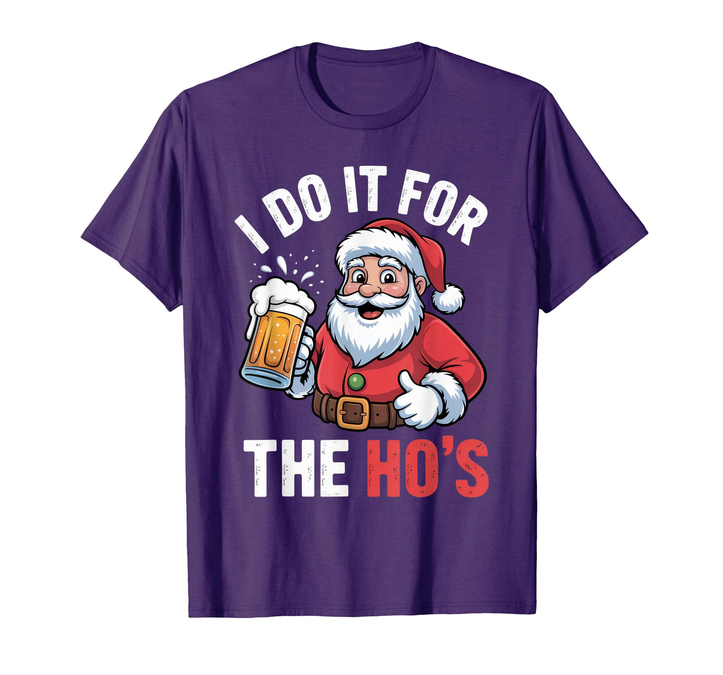 Funny Santa Beer Christmas Drinking Outfit T-Shirt
