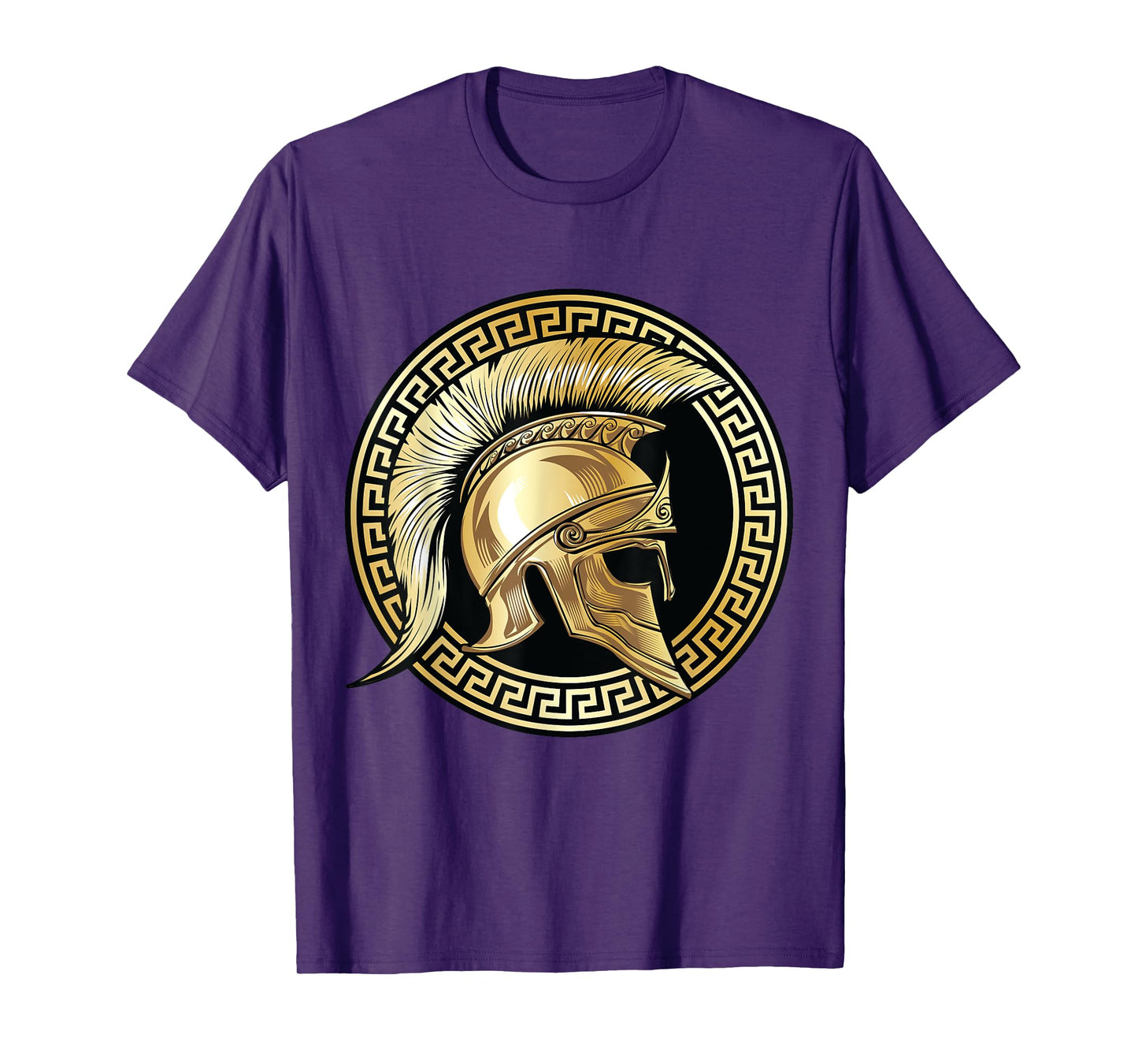 Spartan Helmet Gold Gladiator Sparta Greek Workout T-Shirt