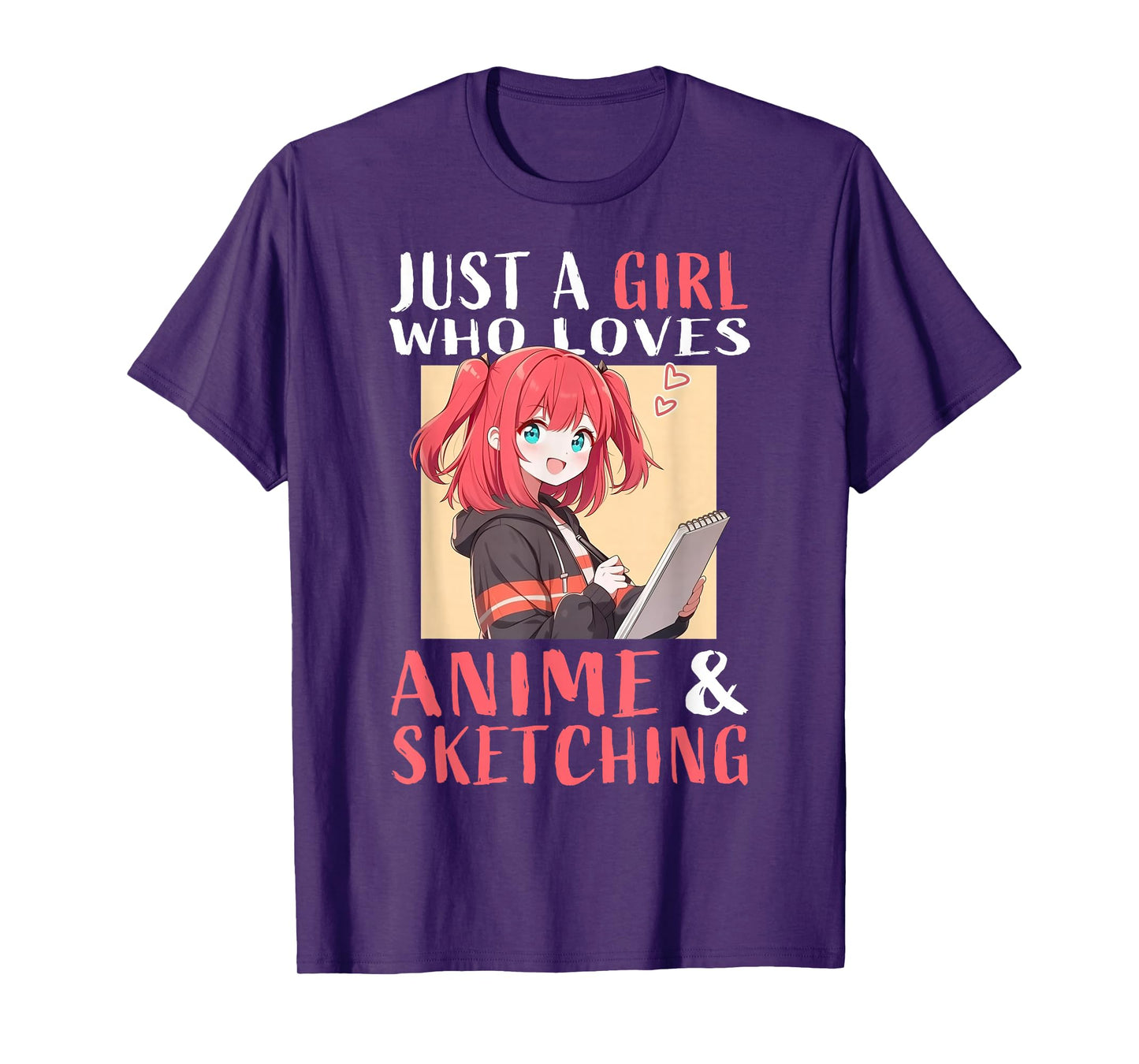 Anime And Sketching For Girls Teens Manga Kawaii Japan T-Shirt