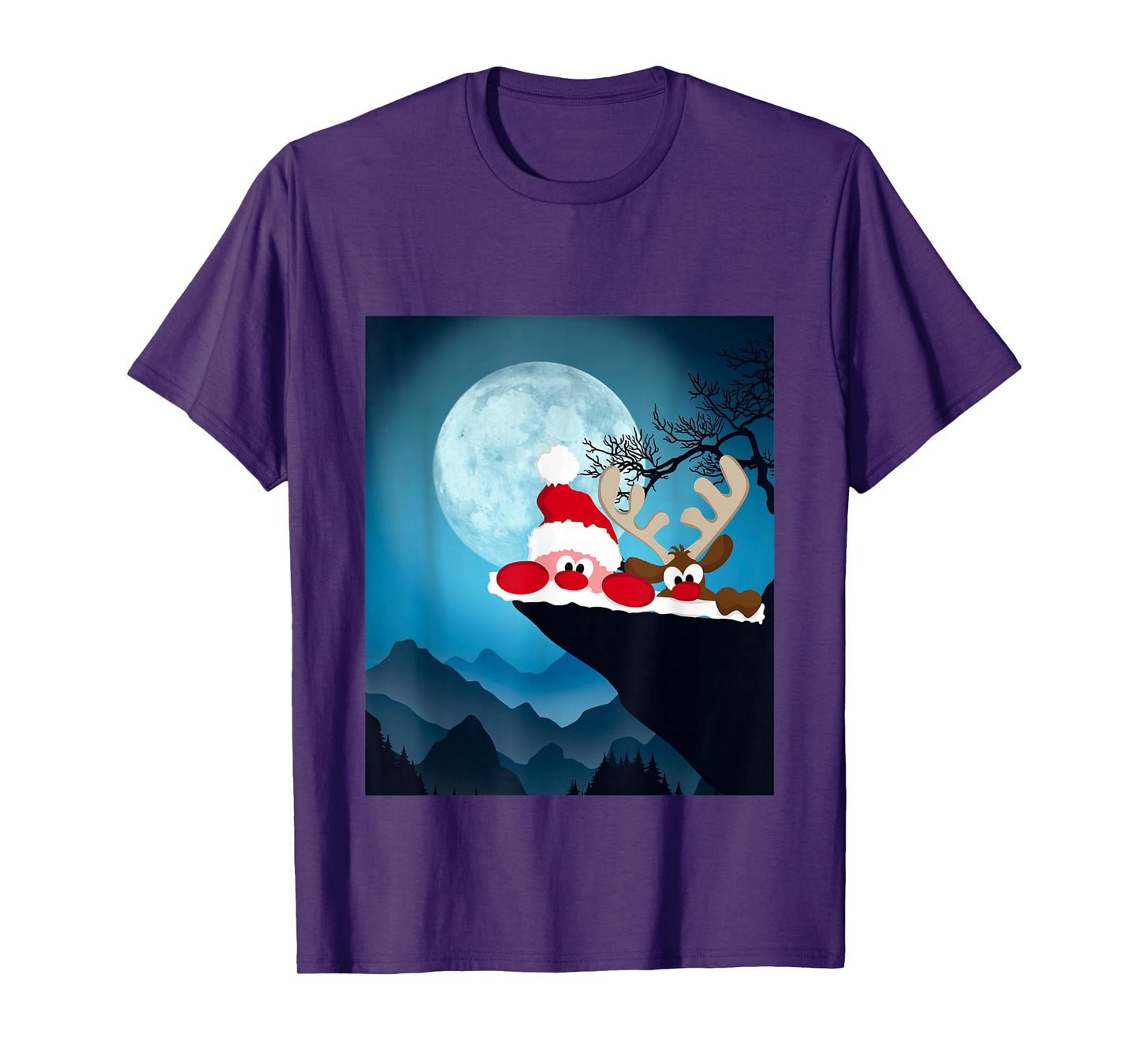 Merry Christmas Santa Claus and Reindeer T-Shirt