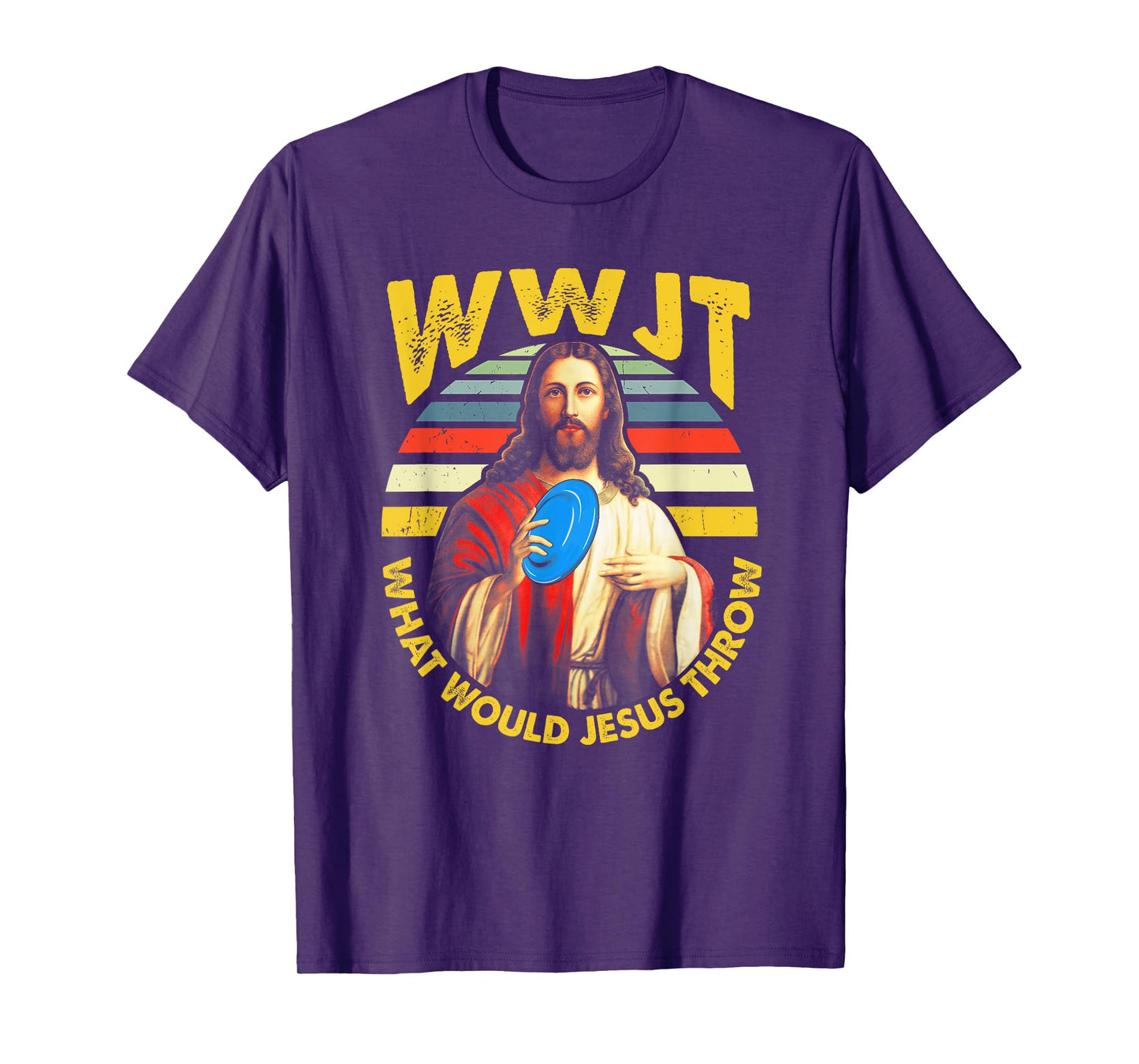 Disc Golf What Would Jesus Throw Frisbee Golf WWJT Christian T-Shirt