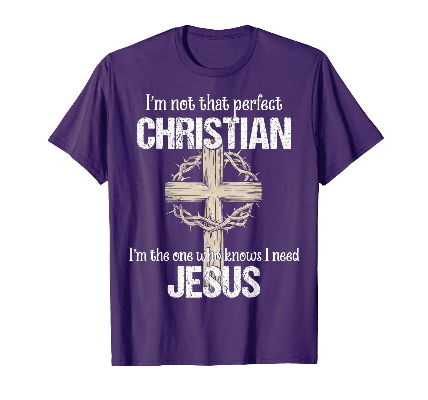 Mens Christian I'm Not That Perfect Christian Religion Gift T-Shirt