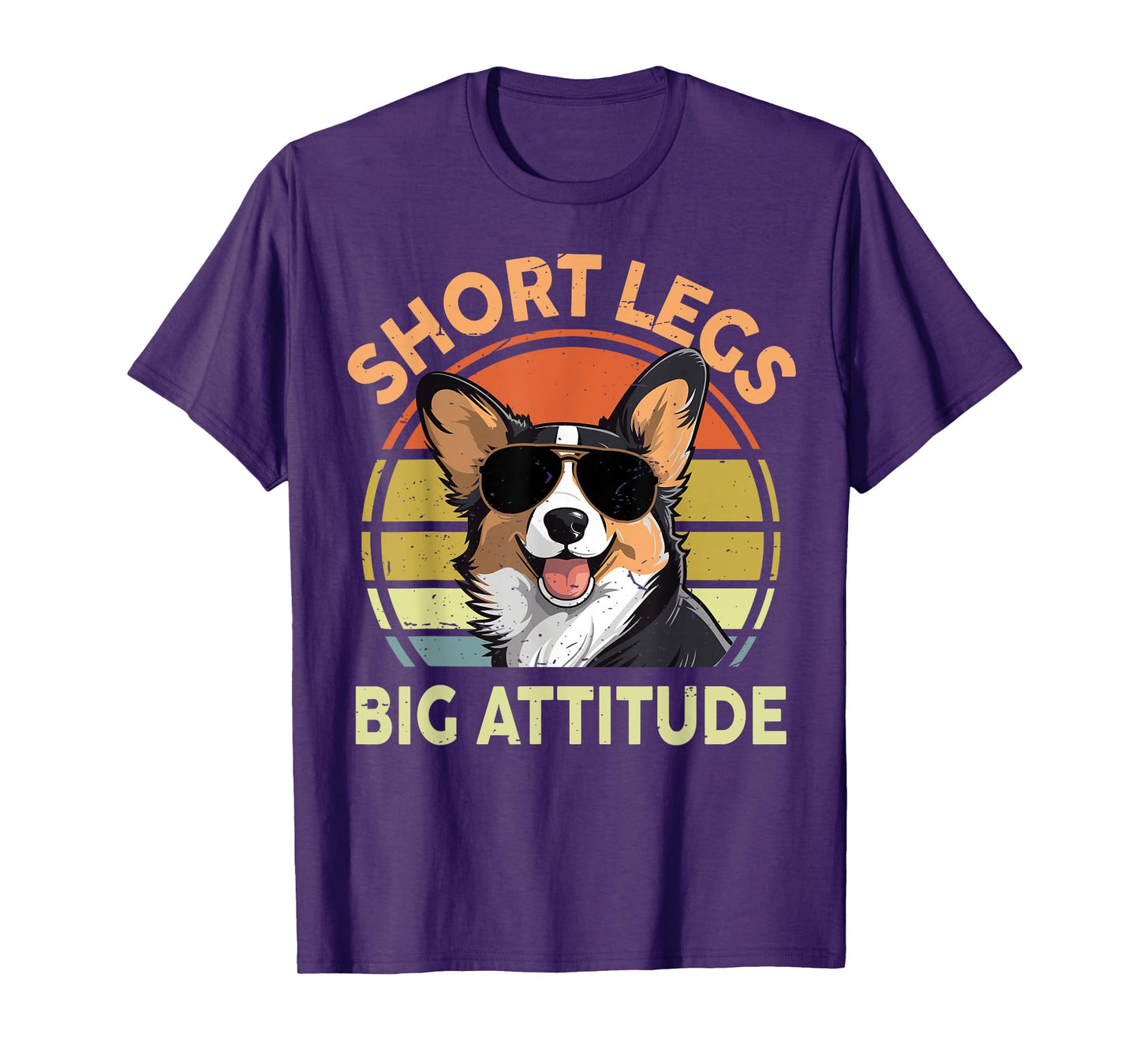 Short Legs Big Attitude Funny Corgi Gift for Lover T-Shirt
