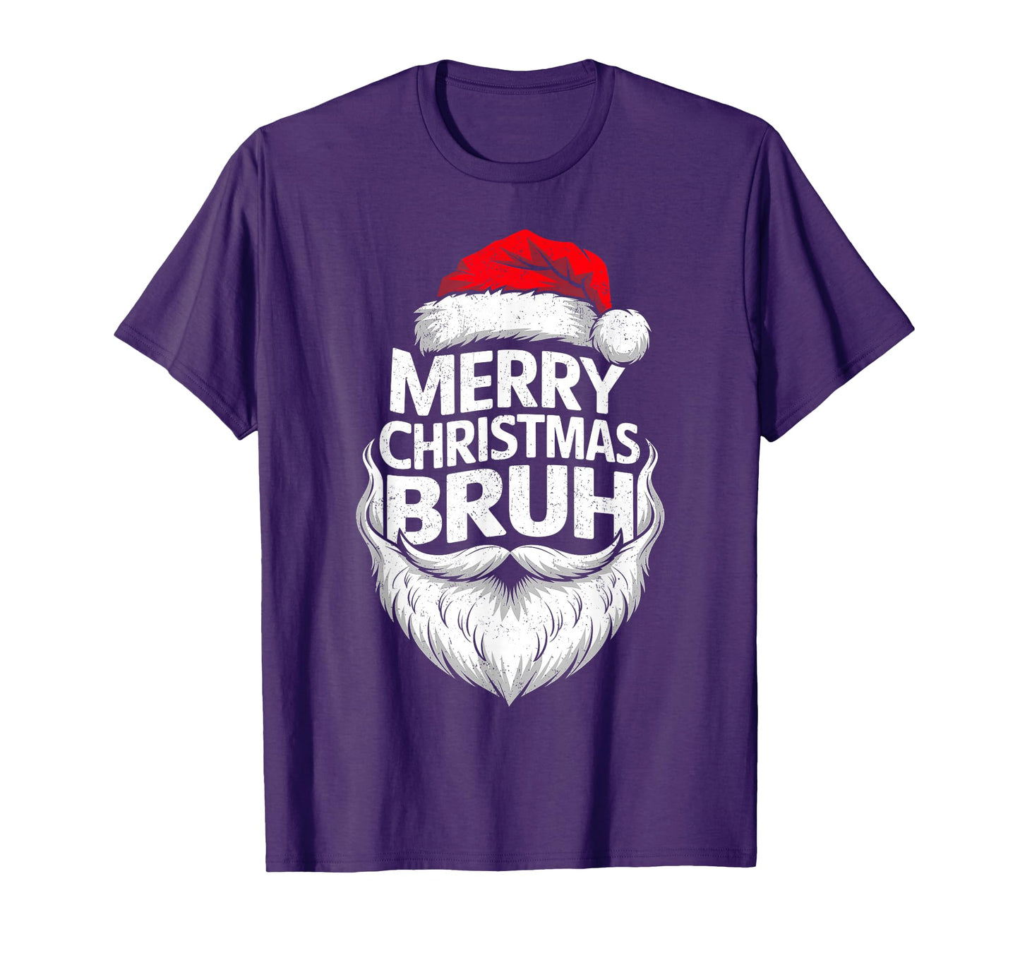 Merry Christmas Bruh Funny Santa Claus Family Xmas Pajamas T-Shirt
