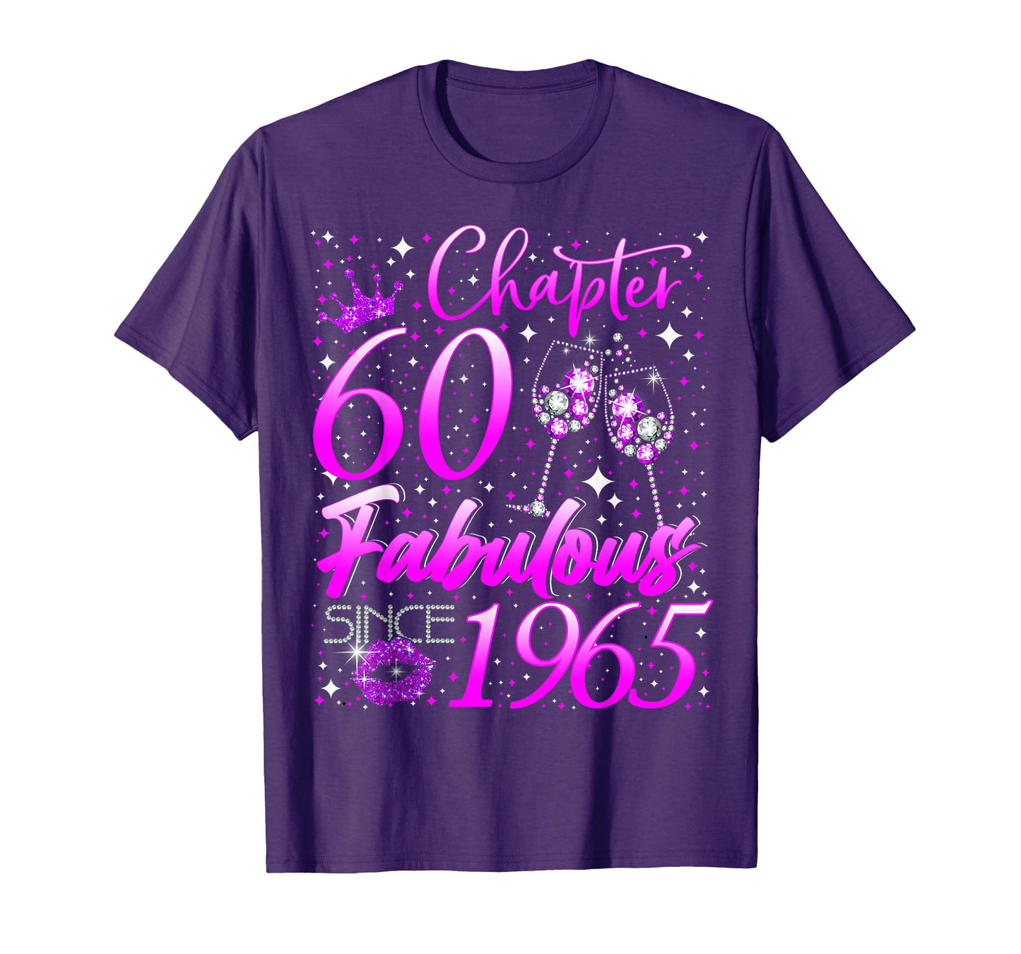 Womens Chapter 60 Fabulous Vintage Since 1965 60th Birthday T-Shirt