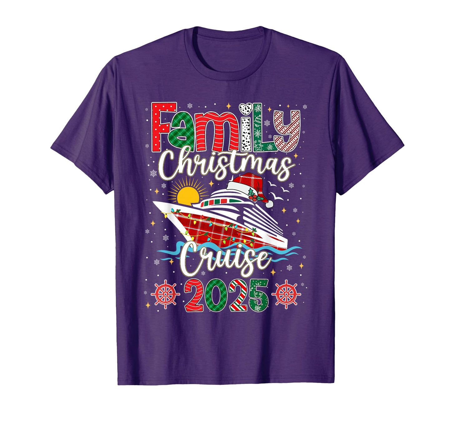 Family Christmas Cruise 2025 Matching Holiday Men Women Kids T-Shirt