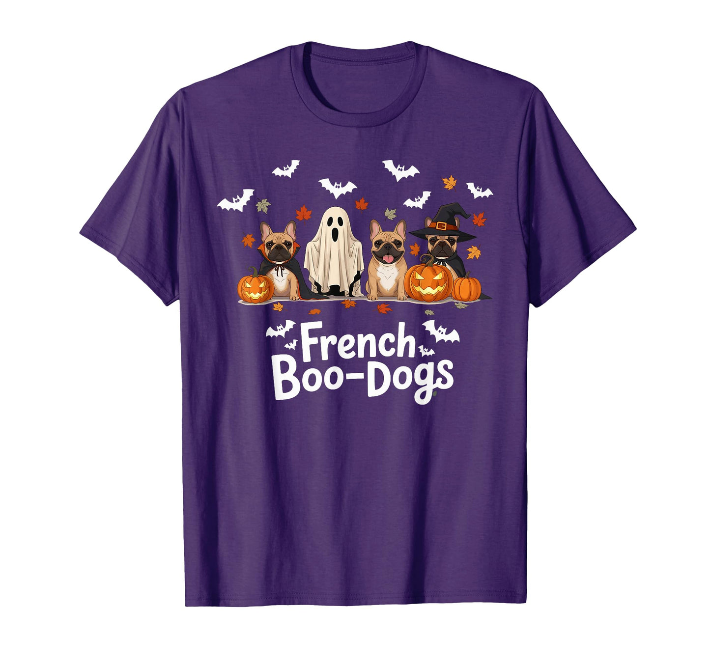 Halloween Pumpkin French Bulldog Fall Spooky Season T-Shirt