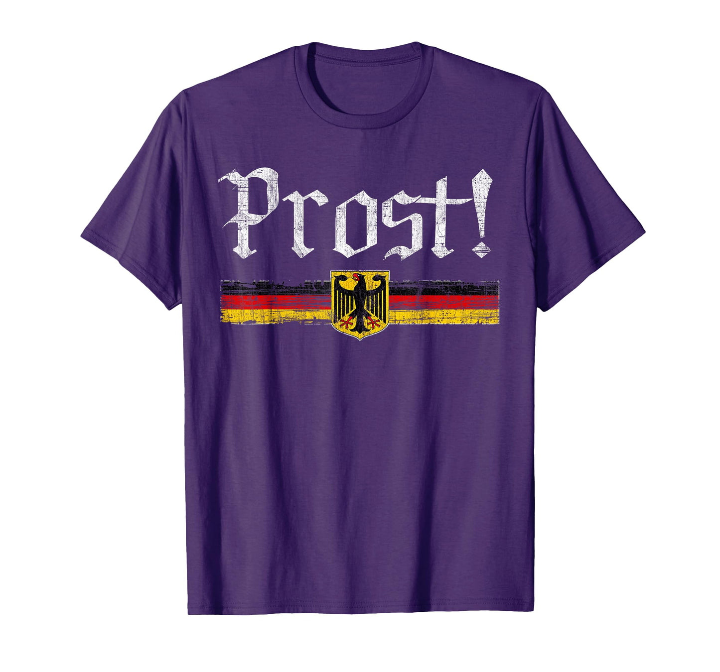 Oktoberfest Drinking Men Women Vintage German Flag Prost T-Shirt