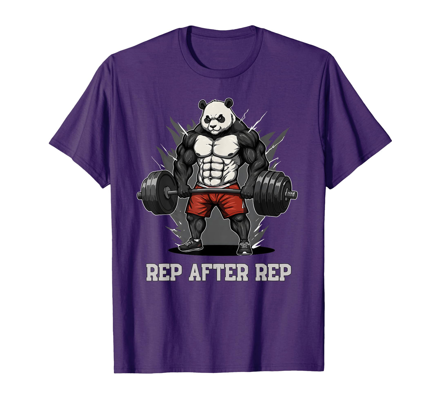 Anime Panda Pump Covers Gym Men Women Workout T-Shirt