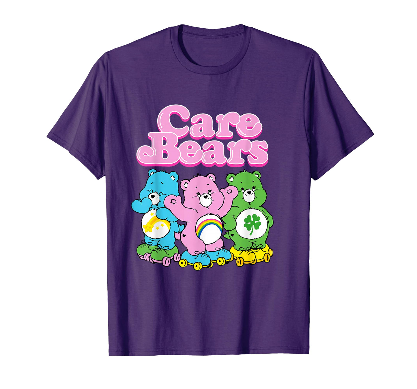Care Bears Vintage Pink Roller Skate Bear Group T-Shirt