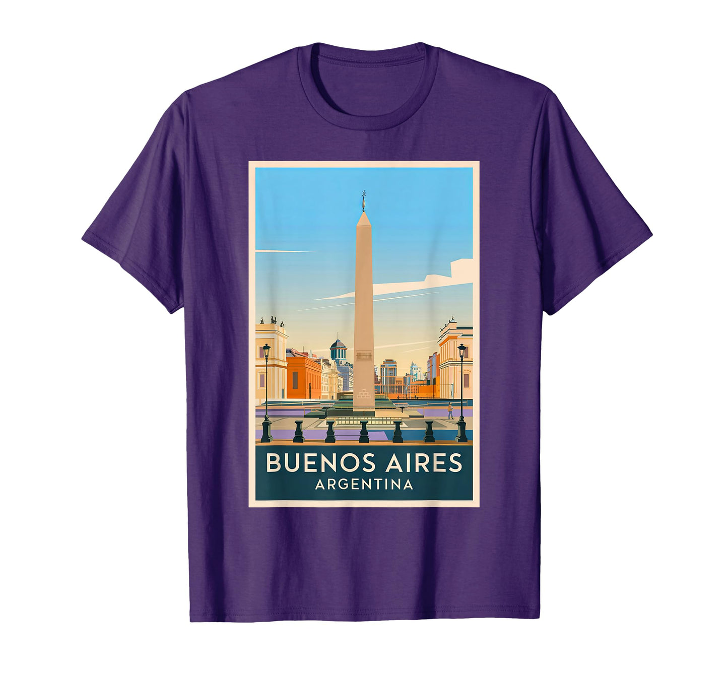Buenos Aires Argentina Skyline Retro Vintage Design T-Shirt