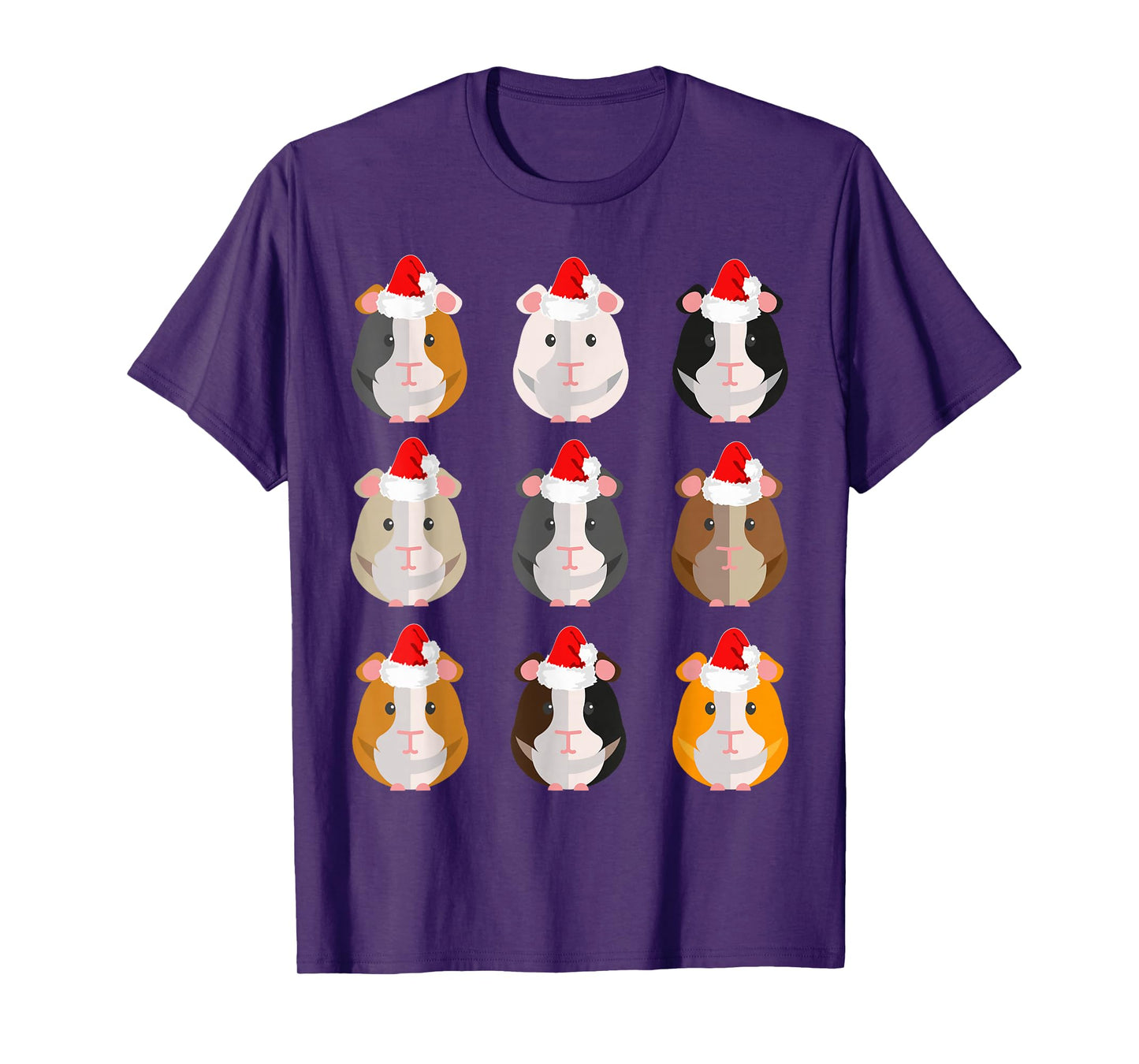 Guinea Pig Christmas Santa Claus X-Mas Piggies Outfit Design T-Shirt