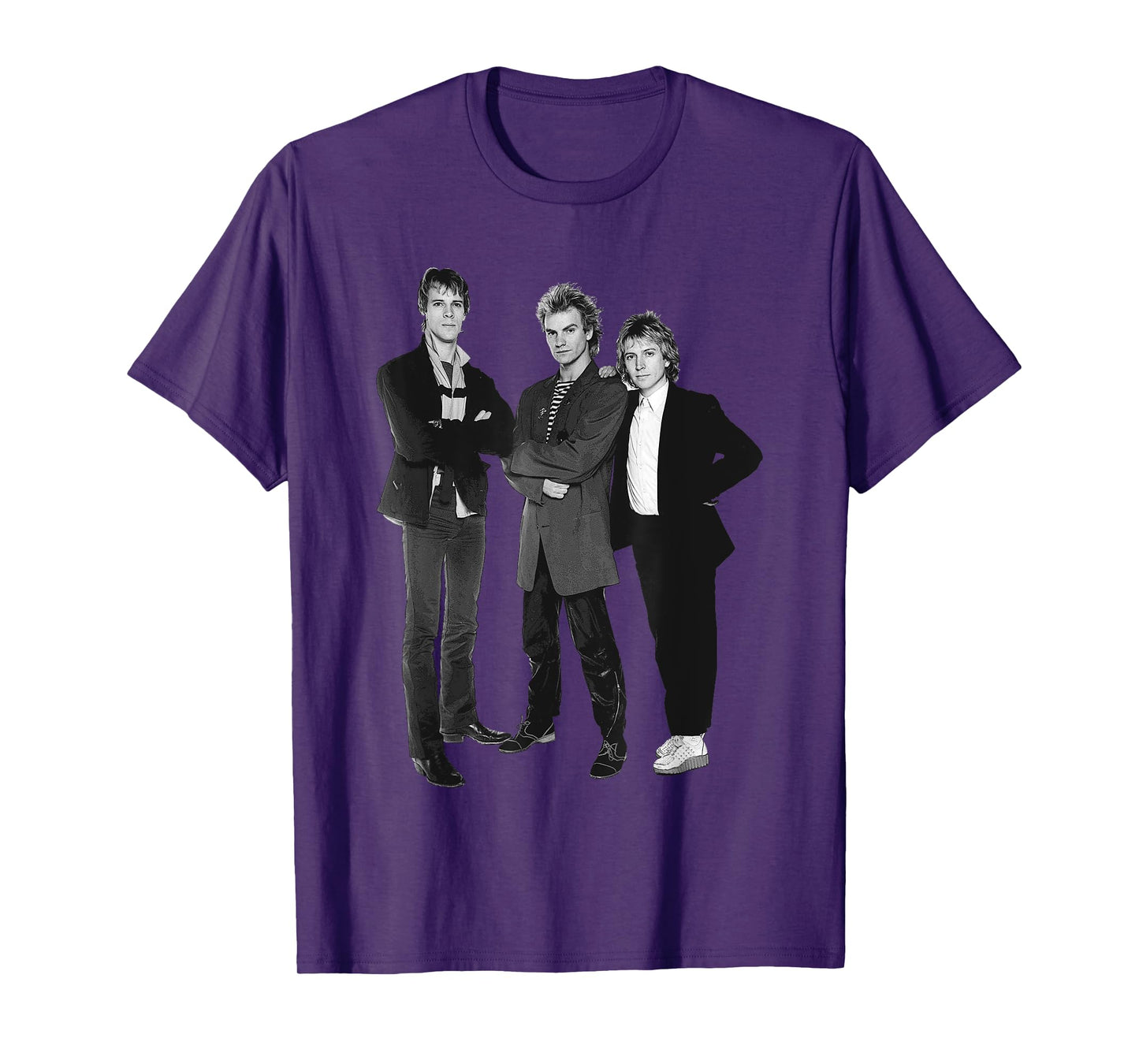 Sting Andy Summers & Stewart Copeland The Police Band Photo T-Shirt