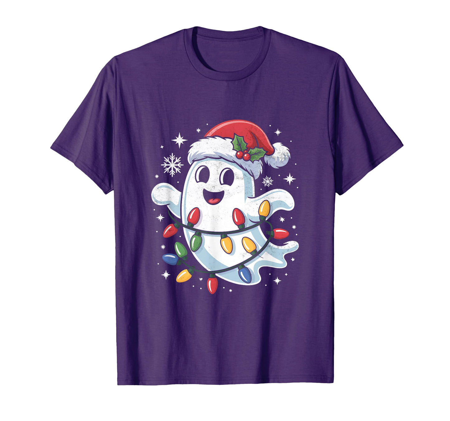 Ghost Christmas Spooky Santa T-Shirt