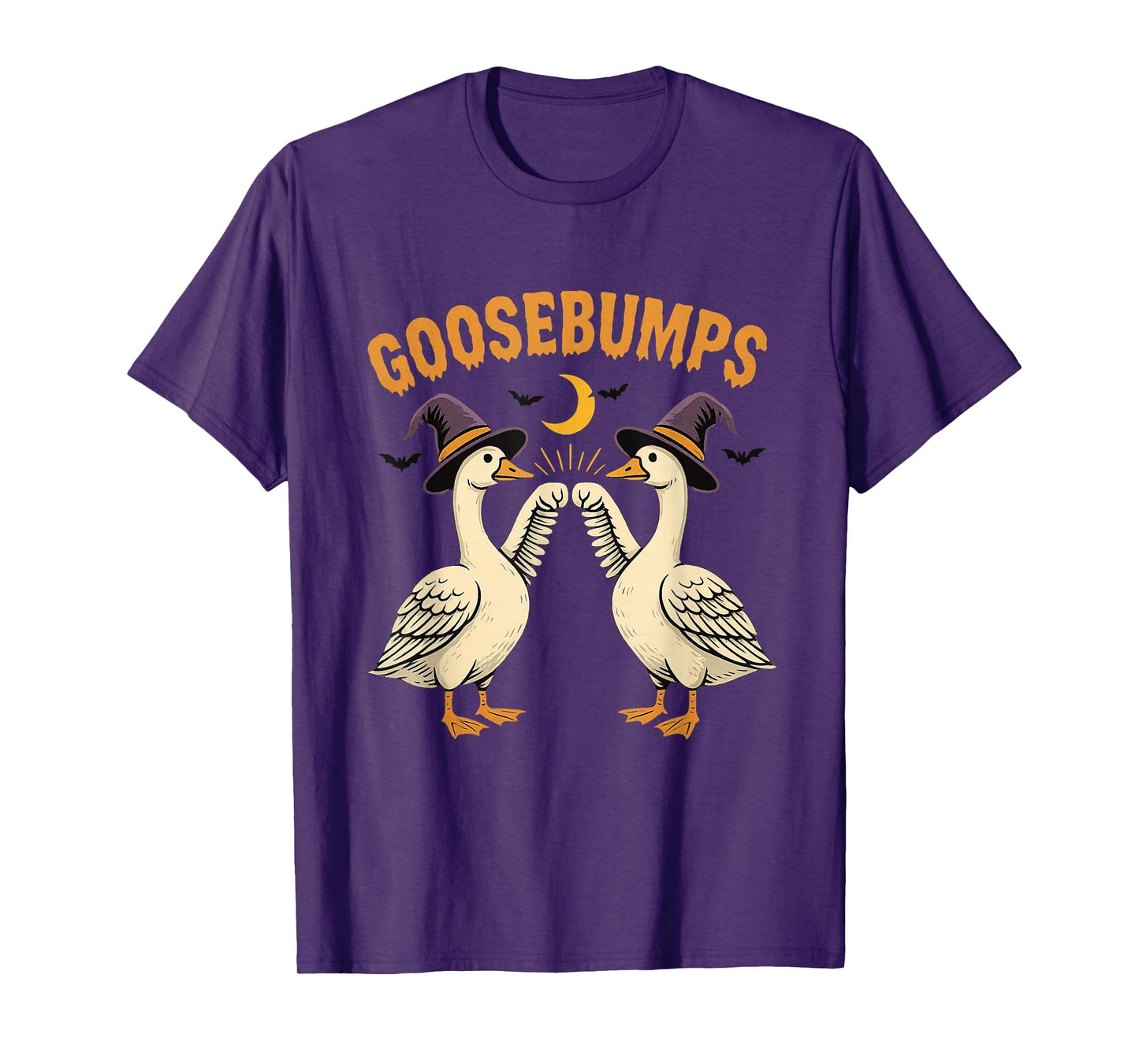 Goosebumps Witch Hat Funny Goose Halloween T-Shirt