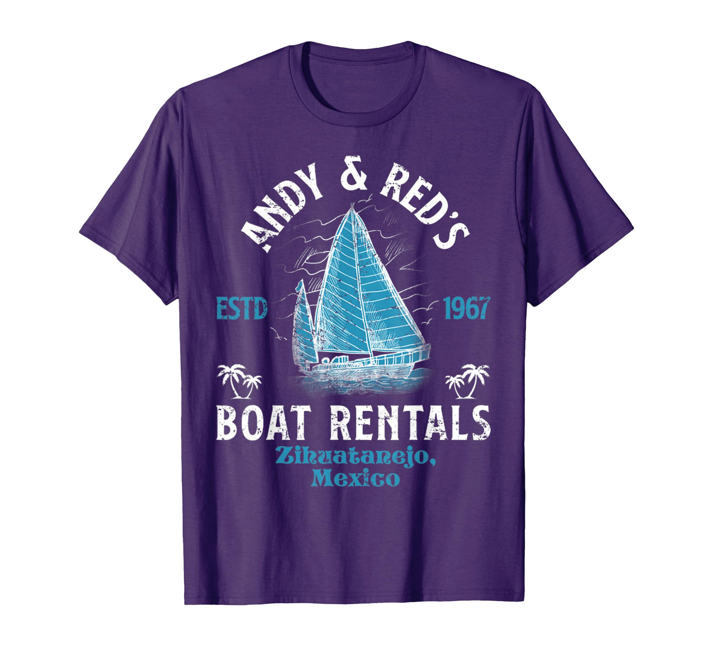 Vintage Andy And Red's Boat Repair Fishing Charters Boating T-Shirt