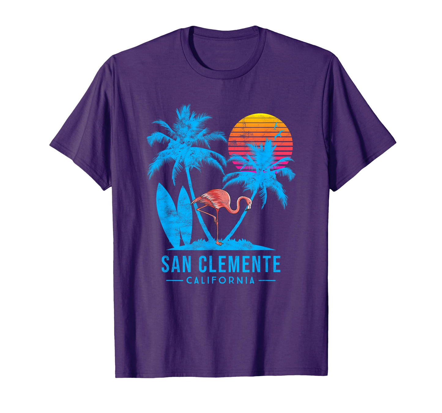 San Clemente, Orange County, California. Palm trees sunset T-Shirt