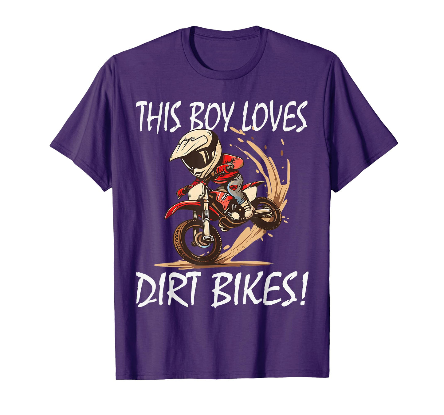 This boy loves dirt bikes, Kids Dirt Bike T-Shirt