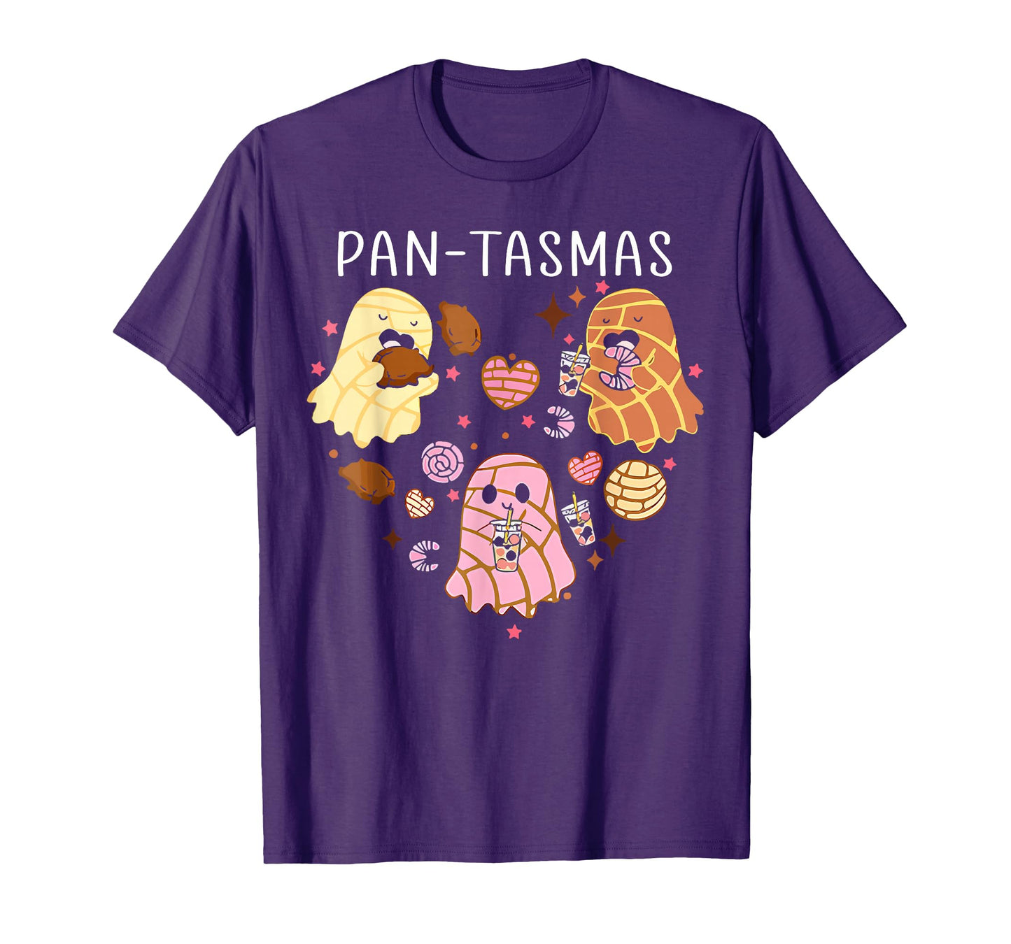 Pantasmas Ghost Funny Spooky Conchas Mexican Ghost Halloween T-Shirt