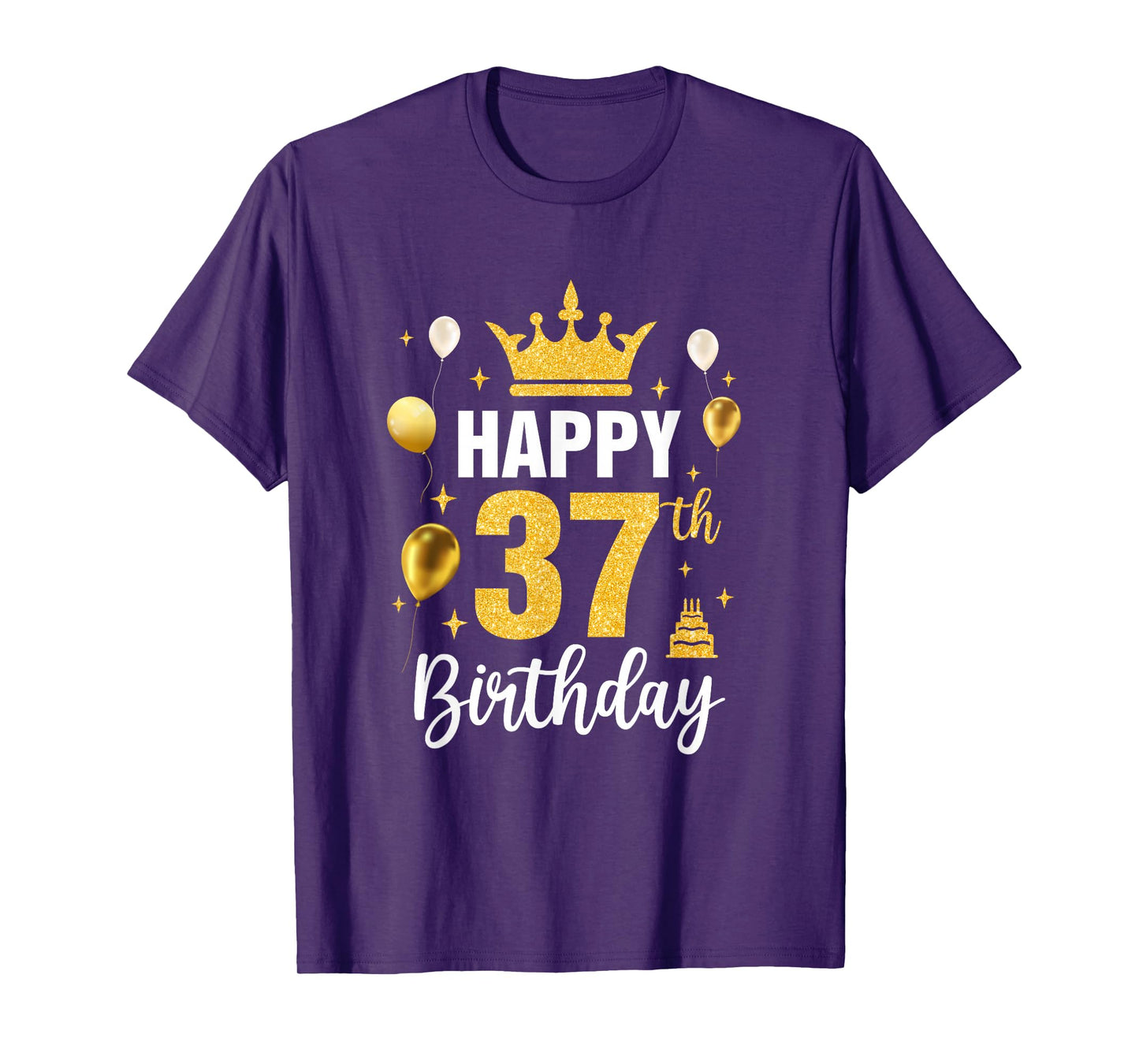 Happy 37Th Birthday Idea For 37 Years Old Man And Woman T-Shirt