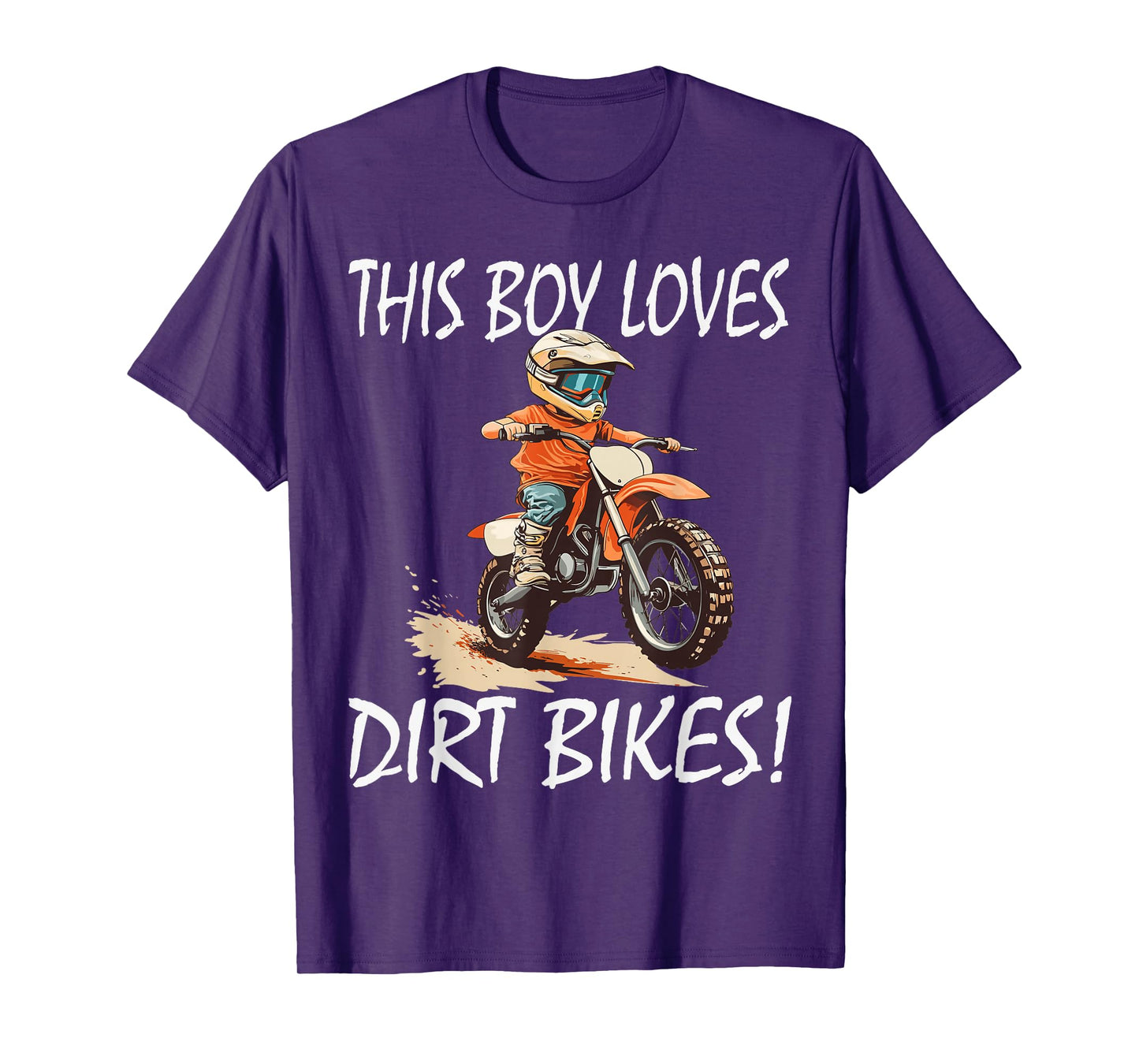 This boy loves dirt bikes, Kids Dirt Bike T-Shirt