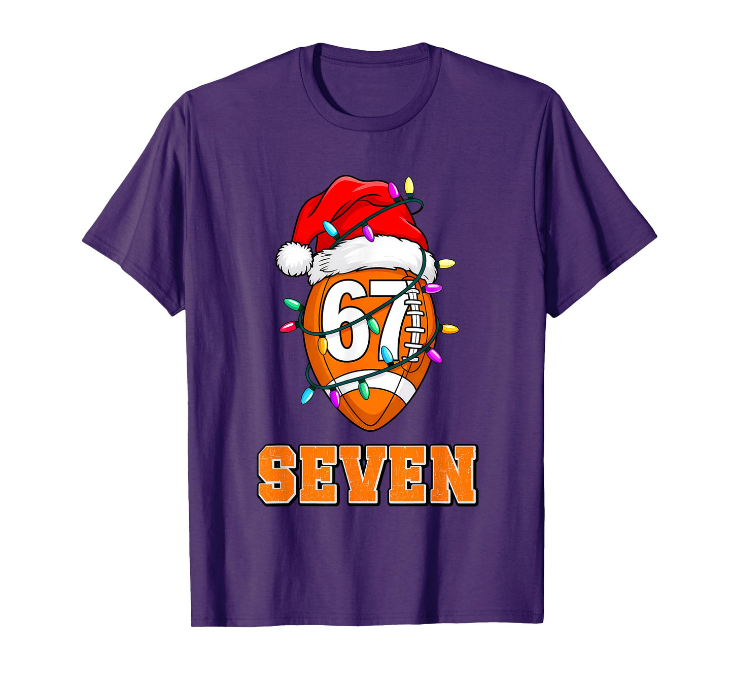 67ENDY Xmas Football – Six & Seven Matching Couple 7 T-Shirt