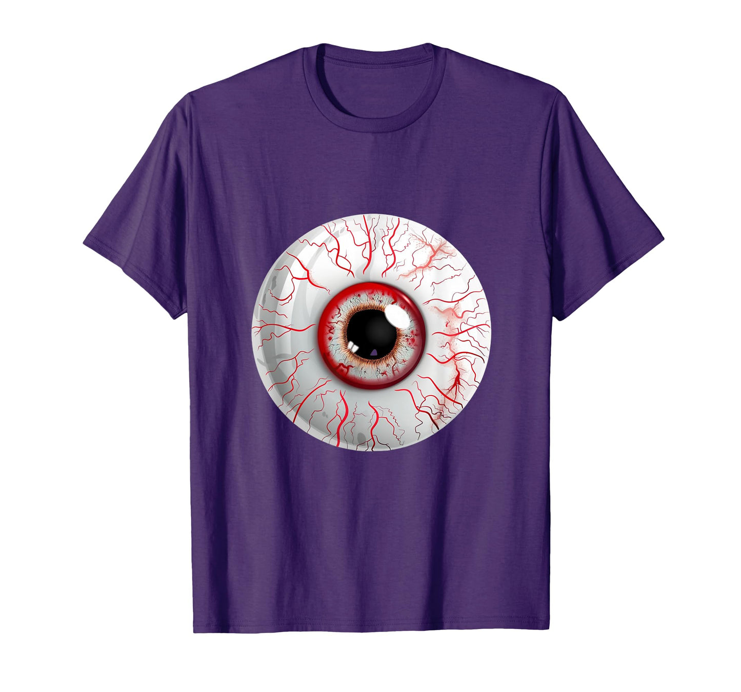 Halloween Eyeball Creepy Funny Lazy Halloween Costume T-Shirt