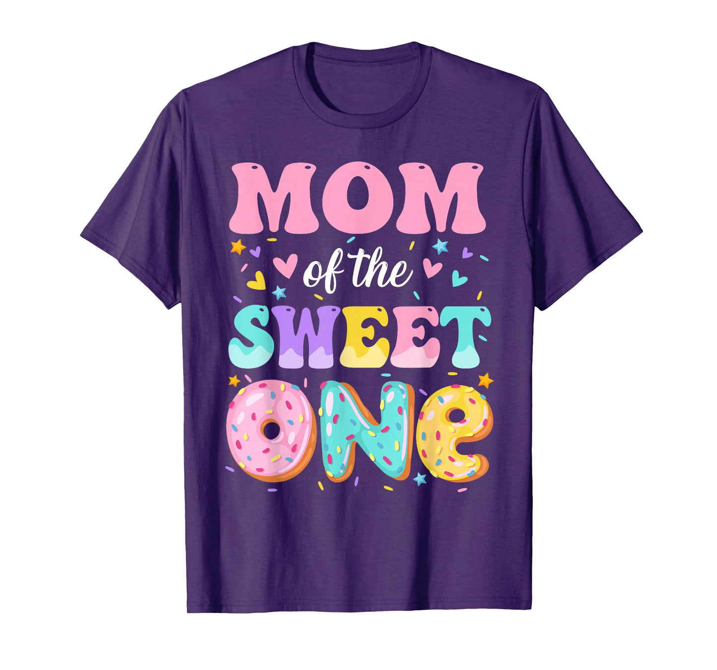 Mom Of The Sweet One 1st Birthday Donut Bday Party T-Shirt